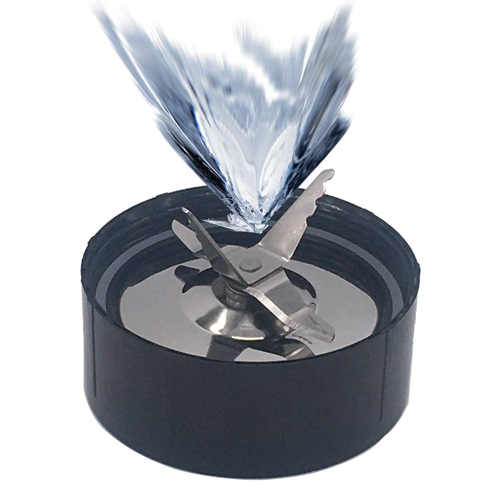 Replacement Ice Shaver Blade & Cross Blade with Extra Gasket - Compatible with Magic Bullet Blender MB1001/MB1001B (Stainless Steel & Plastic) - Perfect for Smoothies, Juicing & Food Processing