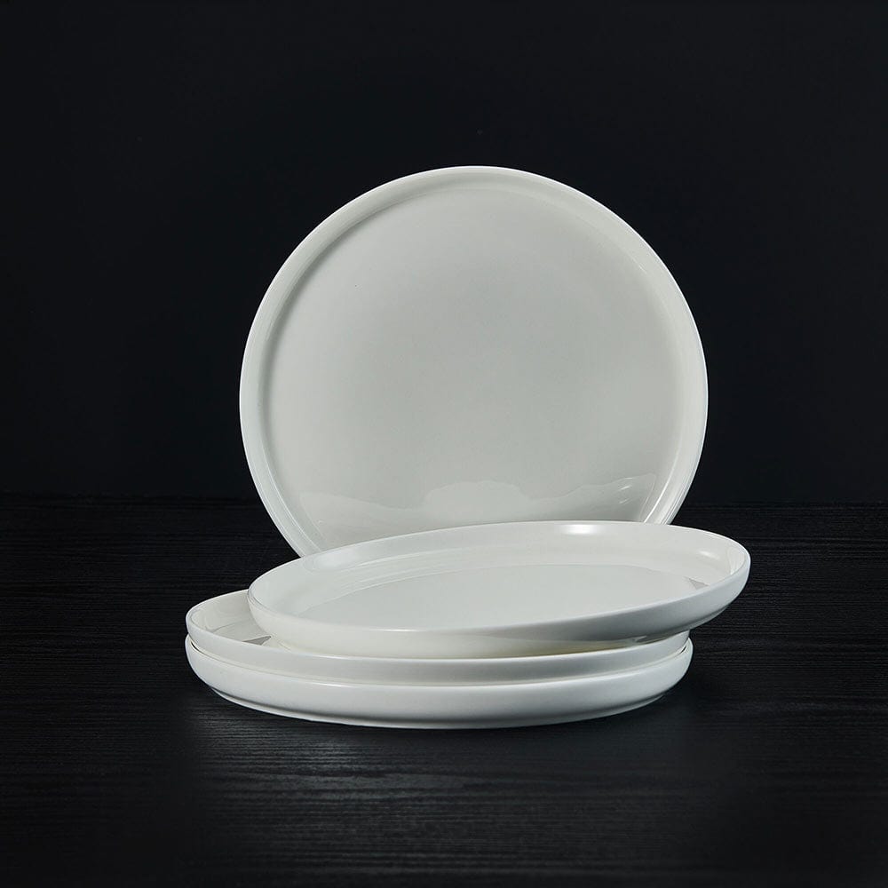 Samantha 4-Piece Salad Plate Set - Elegant Dinnerware for Salads, Appetizers & Desserts - Perfect for Parties, Family Dinners & Entertaining