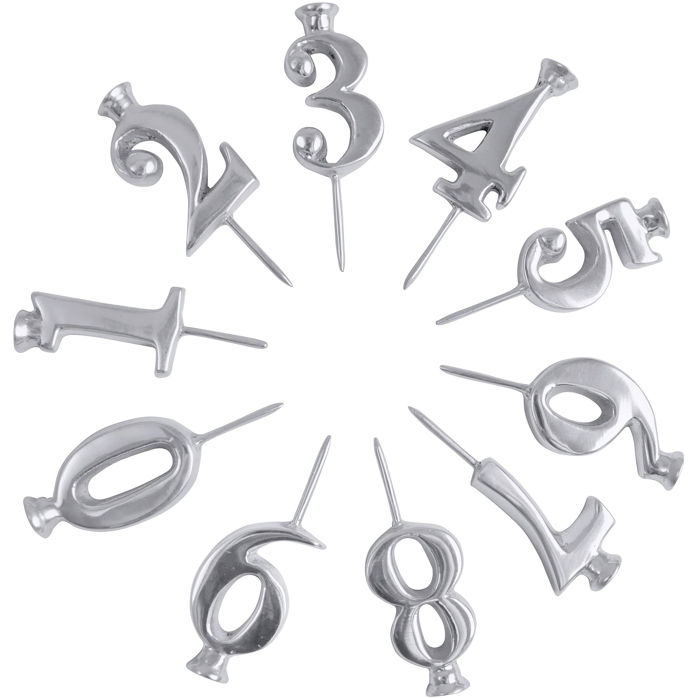 10-Pack Number Candle Holders for Birthday Party Decorations - Perfect for Wedding, Anniversary & Table Centerpiece Decor