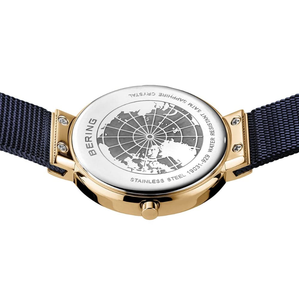 BERING 19031 929 Classic Women's Watch with Multicolor Dial & Purple Milanese Bracelet | Elegant Timepiece for Everyday Wear, Office & Special Occasions