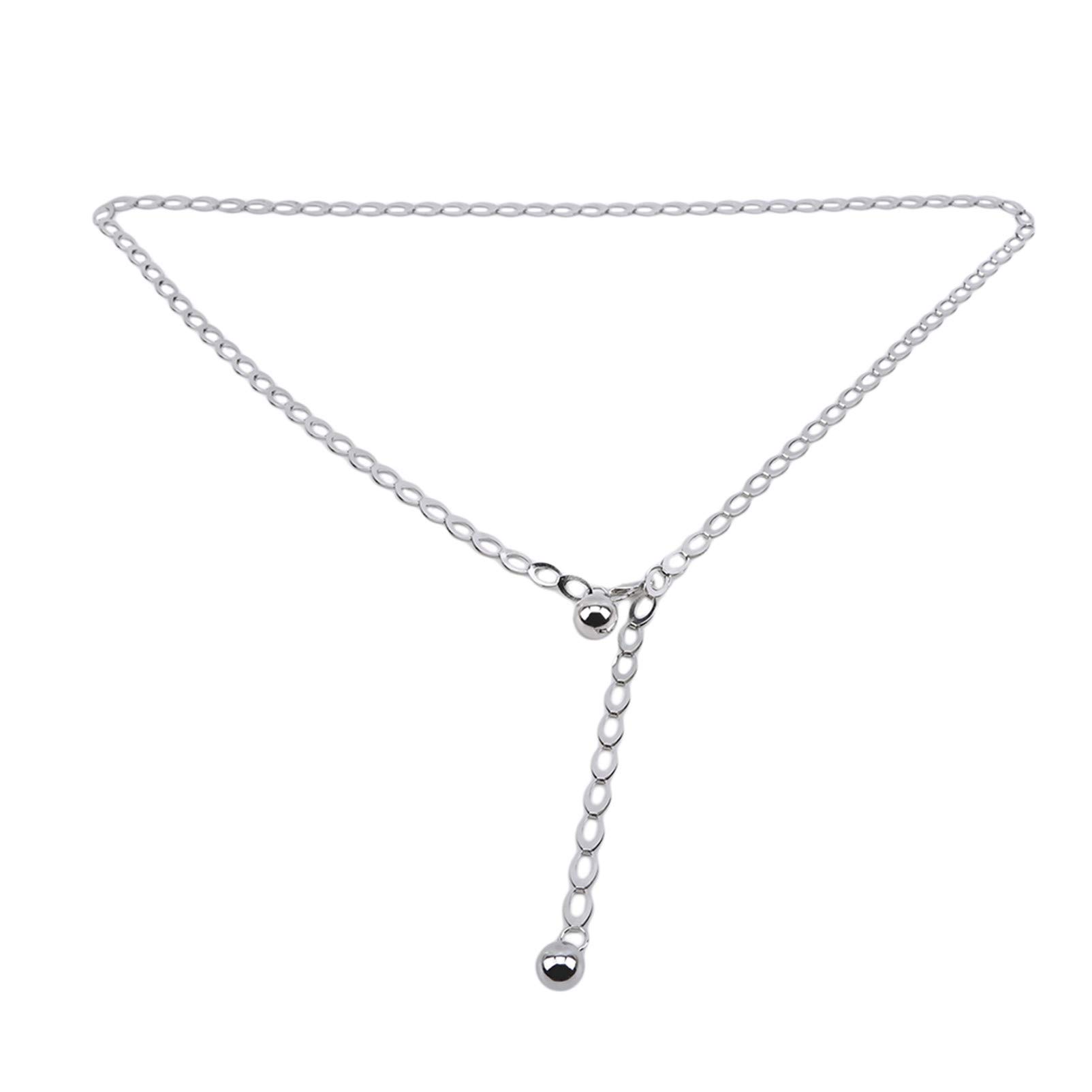 Personalized Silver Metal Waist Chain for Women - Adjustable Fashion Belt for Jeans, Dresses & Outfits | Perfect for Casual Wear, Parties and Boho Style