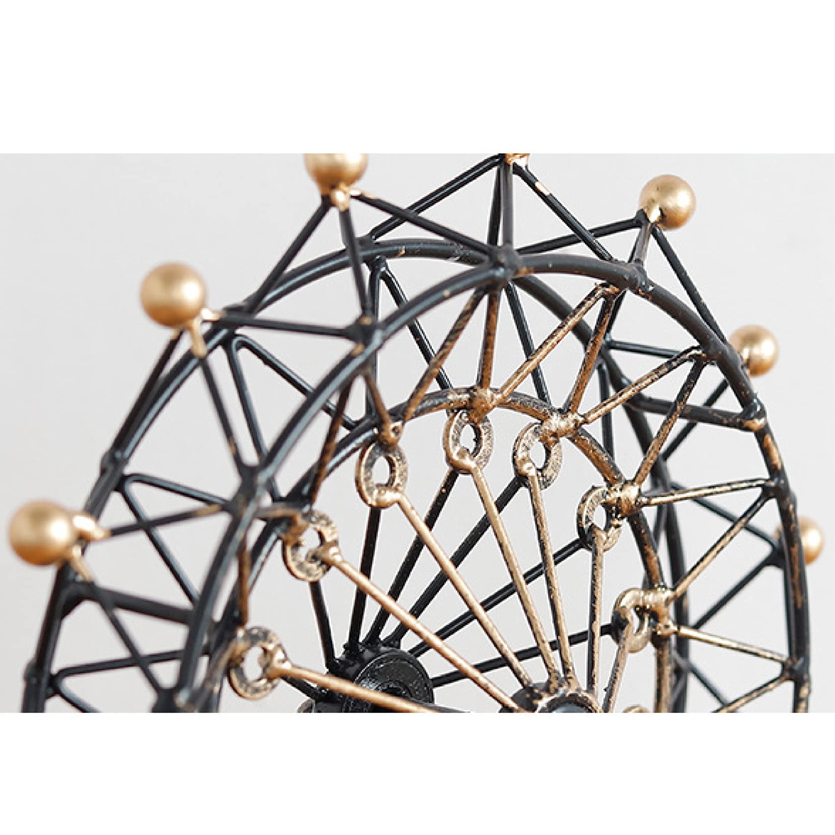 Ferris Wheel of Happiness Metal Sculpture - Elegant Home Decor Statue, Collectible Figurine for Nightstands & TV Cabinets | Perfect Gift for Weddings, Anniversaries & Housewarming