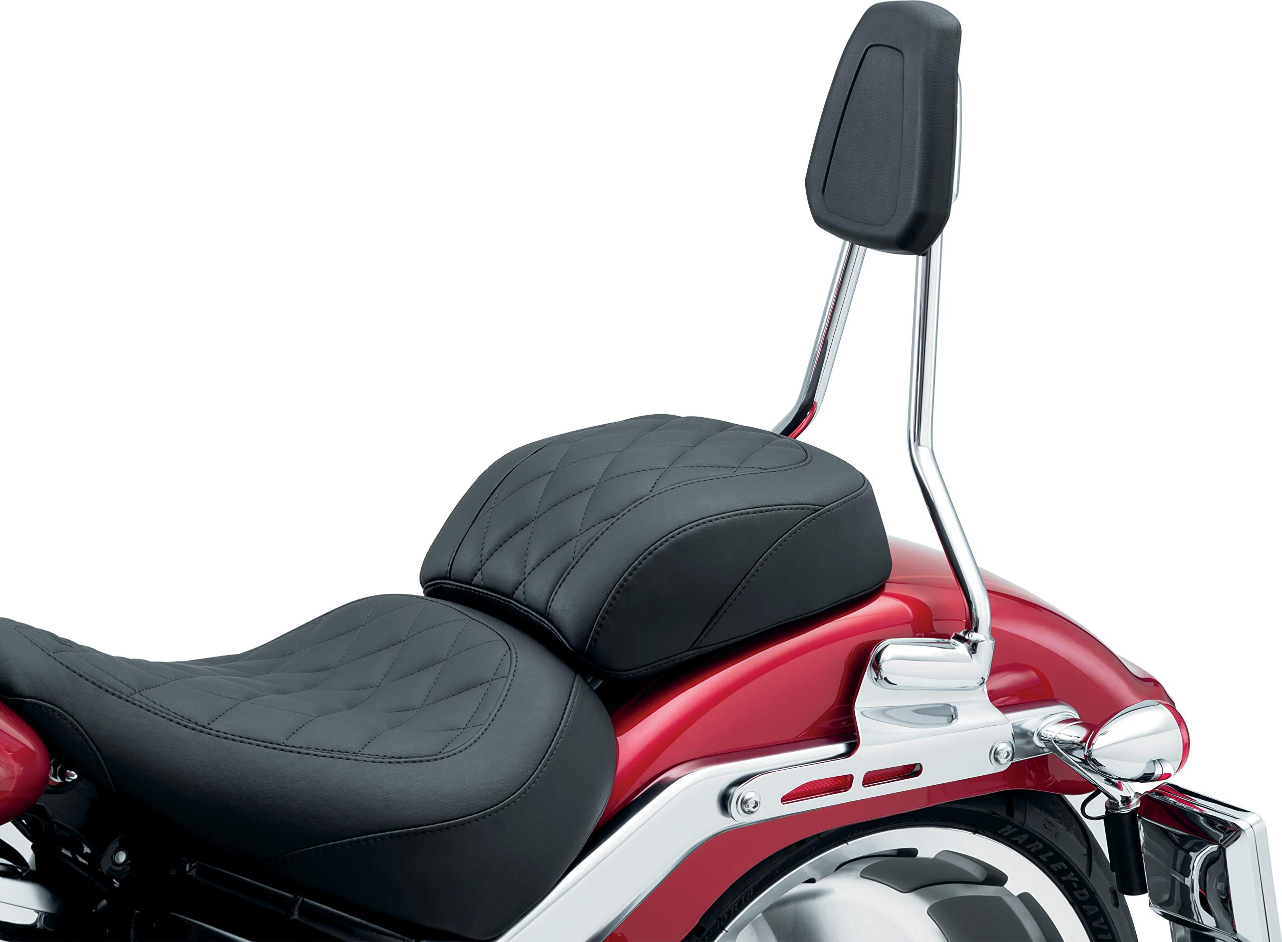 Kuryakyn 6588 Sissy Bar with Cushioned Backrest Pad for 2018-2020 Harley Davidson Breakout & Fat Boy - Chrome Motorcycle Accessory | Comfortable Passenger Support for Long Rides & Cruising
