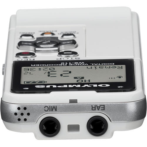 Olympus WS-110 Digital Voice Recorder with High-Quality Audio, 8GB Storage & USB - Perfect for Lectures, Meetings, Interviews, and Note-Taking