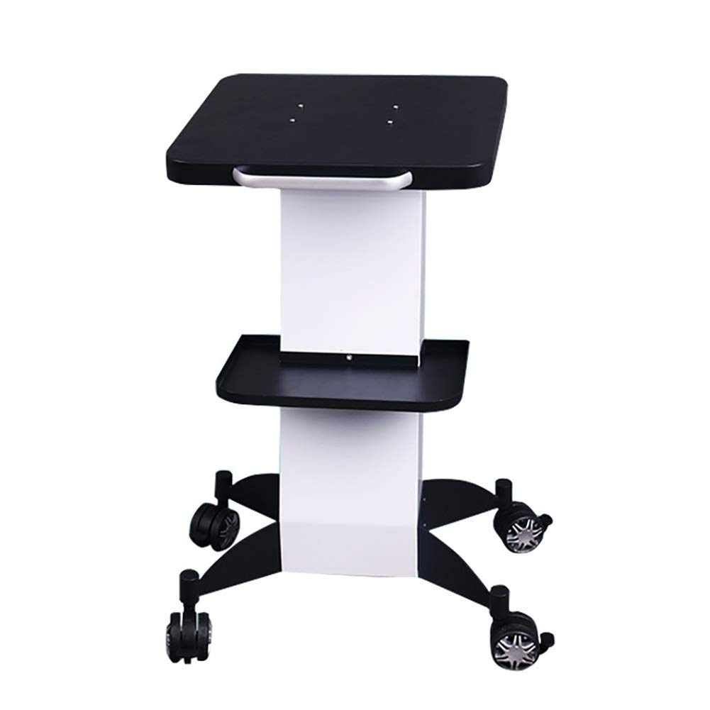 ZSCLLCQ Heavy-Duty Storage Hand Truck - 100Kg Capacity Movable Trolley with Brake Wheels & Storage Tray for Kitchen, Beauty Salon, and Workshop Use