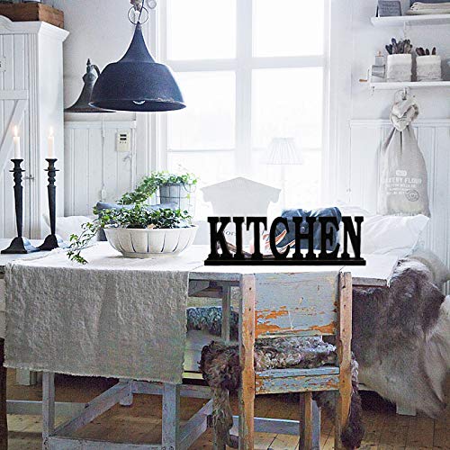 Rustic Wood Kitchen Eat Sign - Freestanding Farmhouse Decor for Home, Dining Room & Kitchen - Perfect for Wall Art, Housewarming Gifts & Cozy Dining Spaces