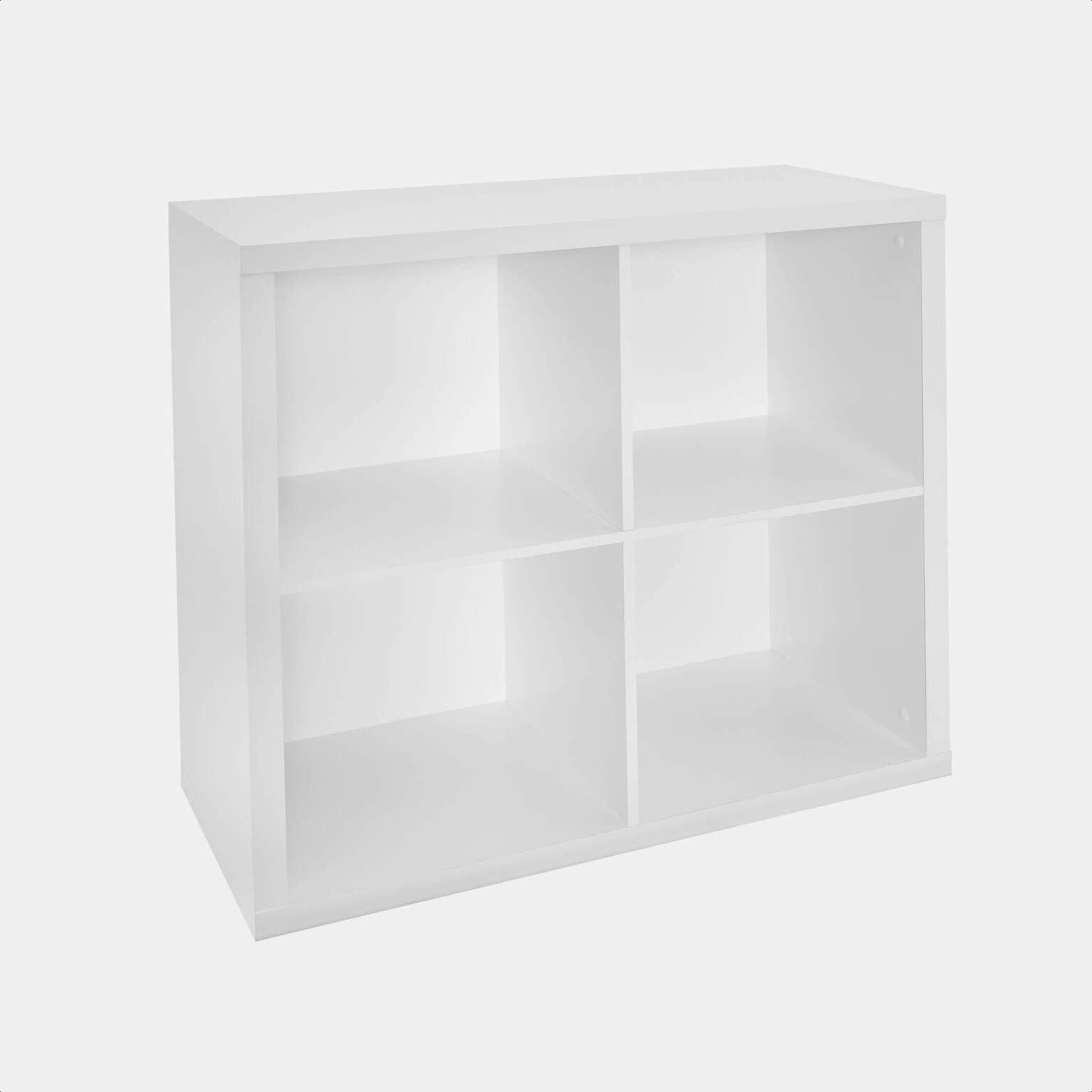 Palaney Decorative Storage Cube Bookcase - 6-Cube Organizer Shelf for Living Room, Bedroom, Office - Modern Bookshelf with Fabric Bins for Home Organization & Display