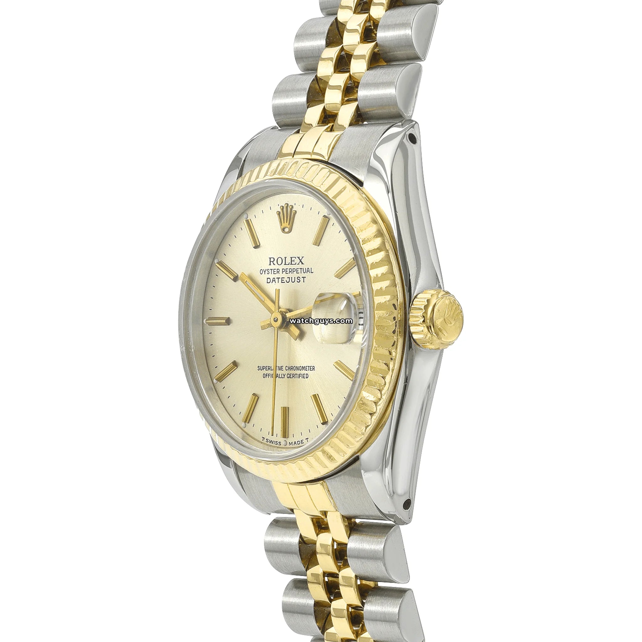 Authentic Rolex Datejust 68273 Two-Tone Silver Dial Watch - Luxury Timepiece for Men, Perfect for Business & Formal Occasions