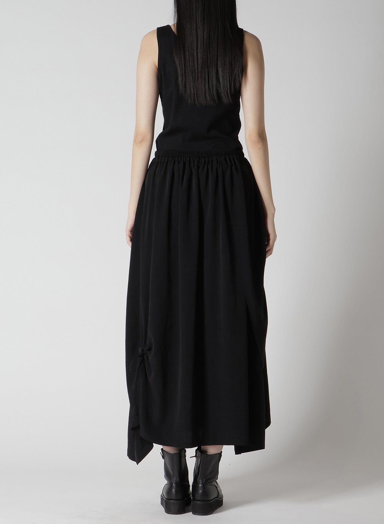 Elegant Crepe de Chine Circle Gathered Skirt - Flowy Midi Skirt for Women | Perfect for Office Wear, Date Nights & Summer Outfits