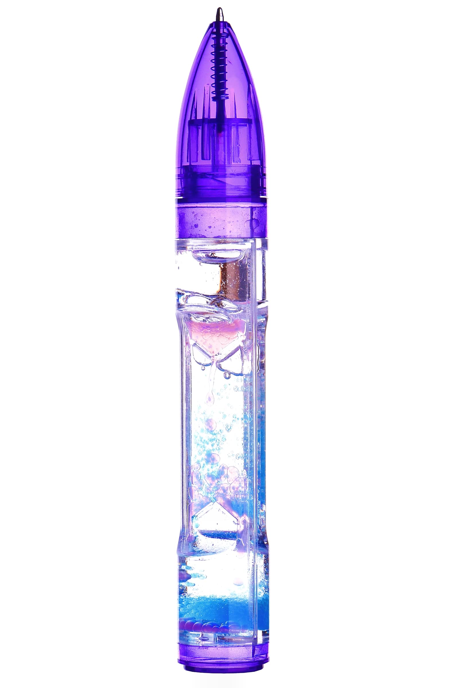 ZHBWOW Liquid Motion Timer Pen - Novelty Sensory Bubble Toy for Kids & Adults, Desk Stress Relief & Focus Aid - Perfect for Office, Classroom, Home Use (1-Pack)