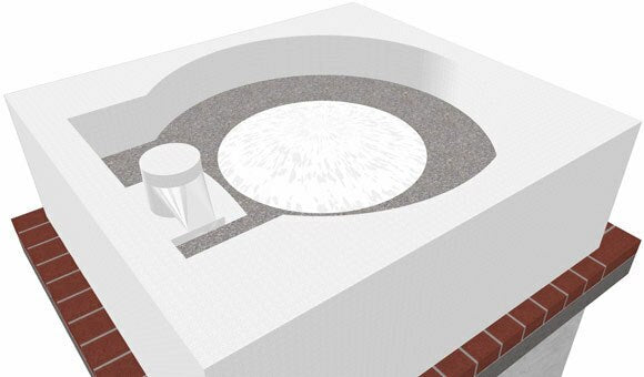 28in Mattone Cupola - Elegant Dome Roof Tile for Home & Garden Decor | Perfect for Patio, Gazebo, and Outdoor Living Spaces