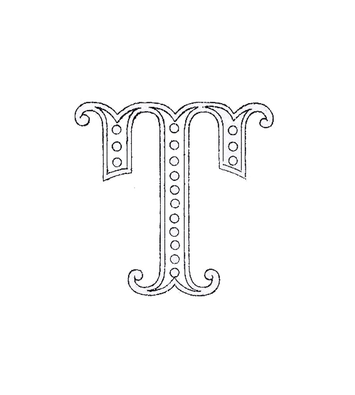 Victorian Style Sequin Letter - Elegant Home Decor for Parties, Weddings & Special Events