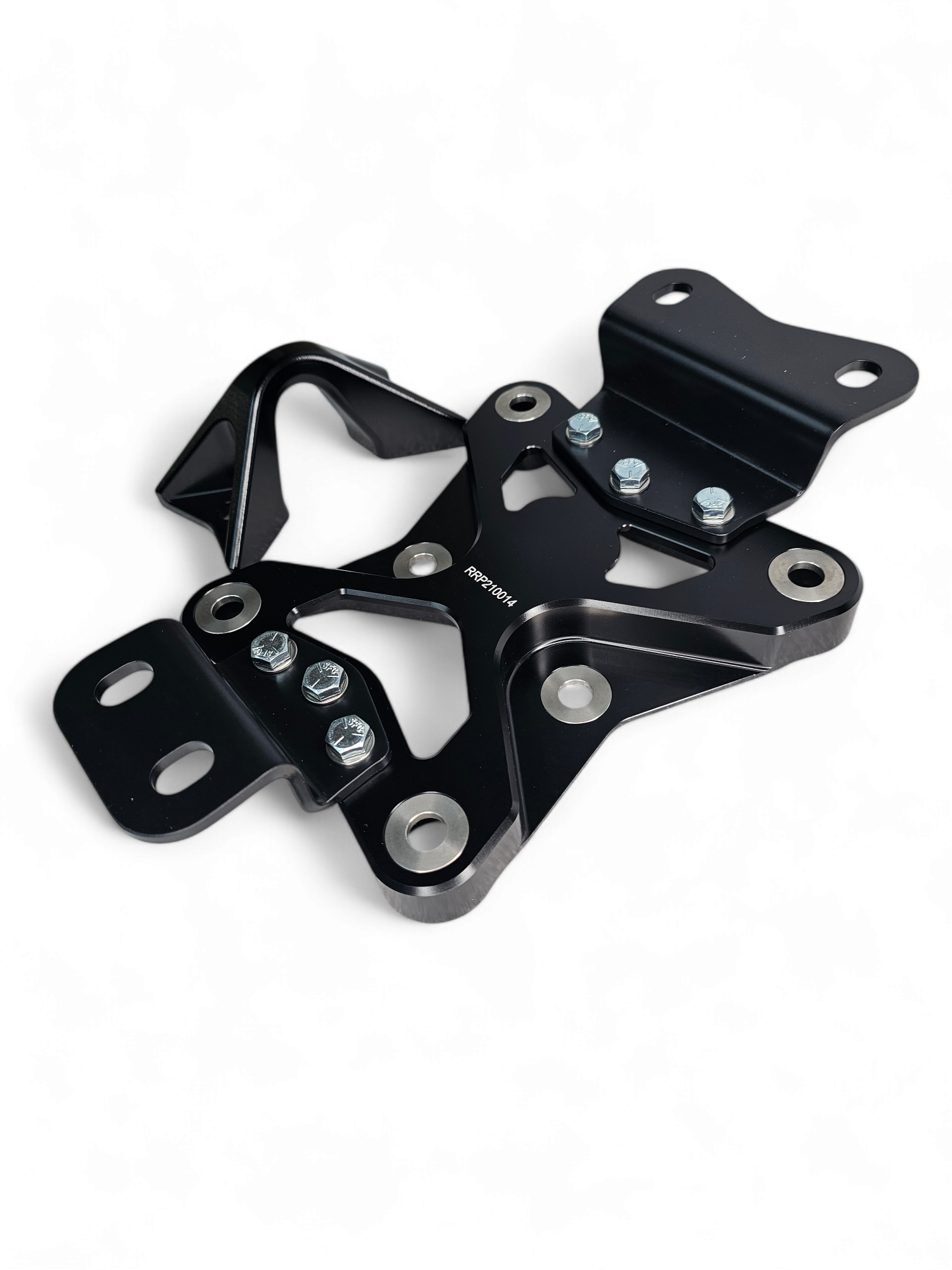2022-2024 Can Am X3 10 Bolt Heavy Duty Radius Rod Plate with Pull Hook - Black RRP210014 - Off-Road Vehicle Protection & Recovery Accessory for UTV/ATV Adventures