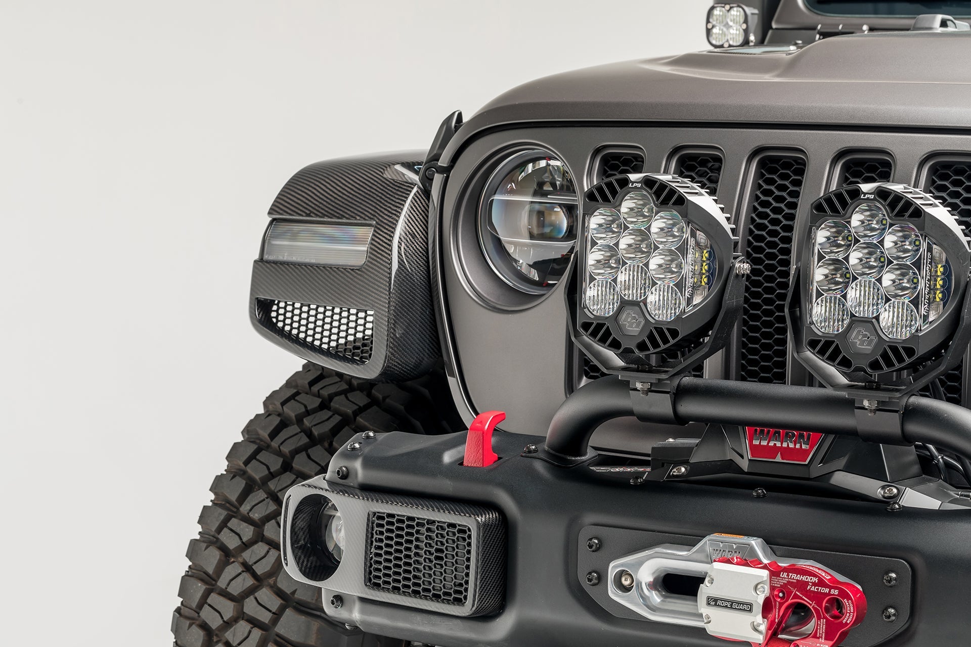 Jeep JL JX Edition Aero Carbon Fiber Front Fenders - Lightweight & Durable Replacement for Off-Roading & Custom Builds (Perfect for Trail Rides & Jeep Modifications)