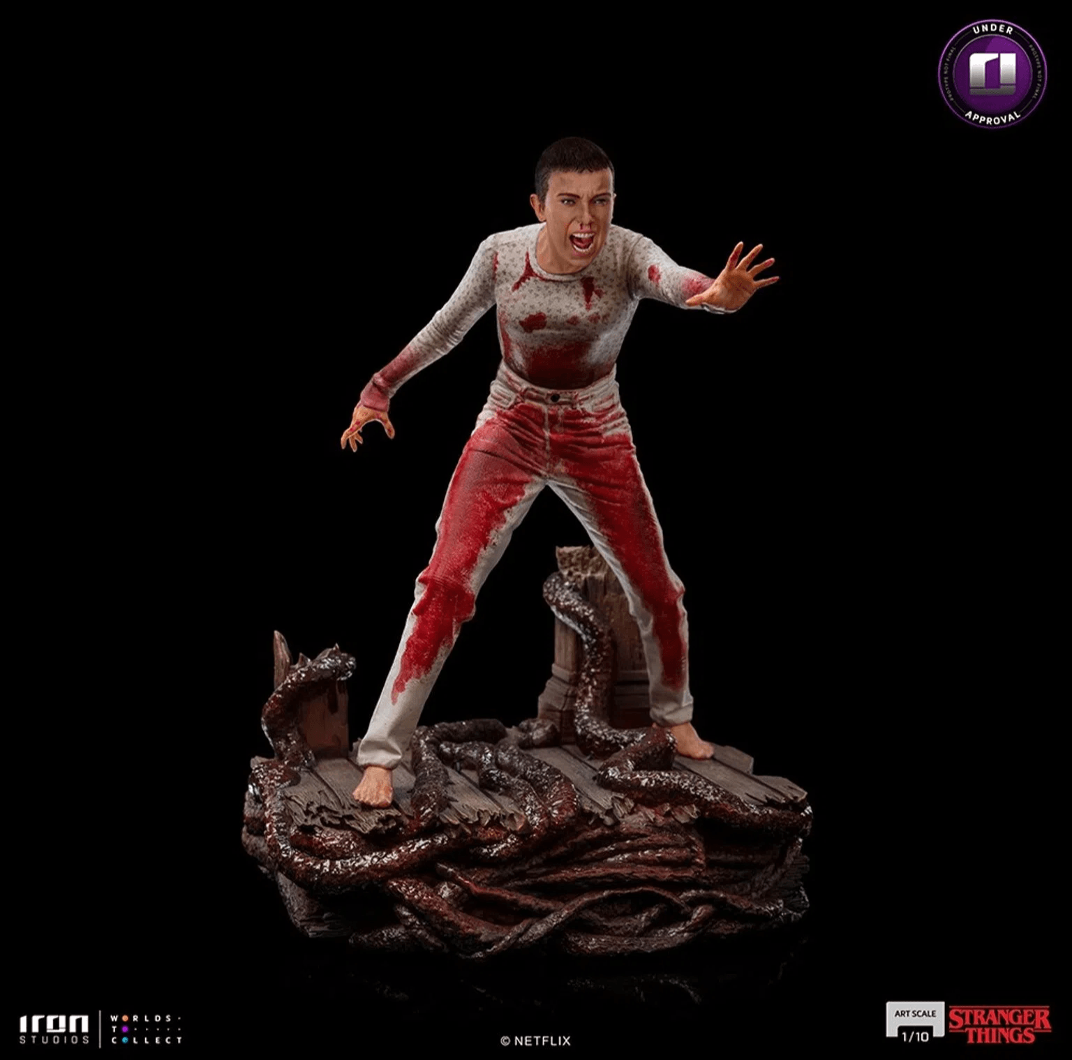 Iron Studios Stranger Things Eleven Art Scale 1/10 Statue - Premium Collectible Figure for Fans & Home Decor
