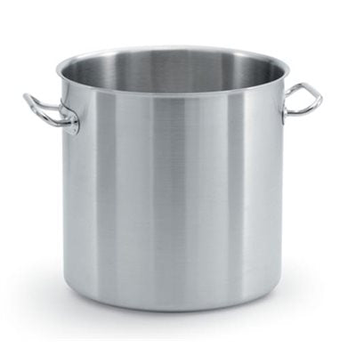 Vollrath Intrigue 38 Qt Stainless Steel Stock Pot - Commercial Grade Cooking Pot for Soup, Pasta & Large Batch Cooking - Perfect for Restaurants, Catering & Home Chefs