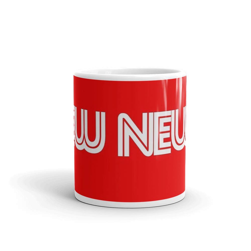 PEW NEWS 11 Oz White Ceramic Coffee Mug - Perfect for Morning Brew, Office Use & Gift Giving