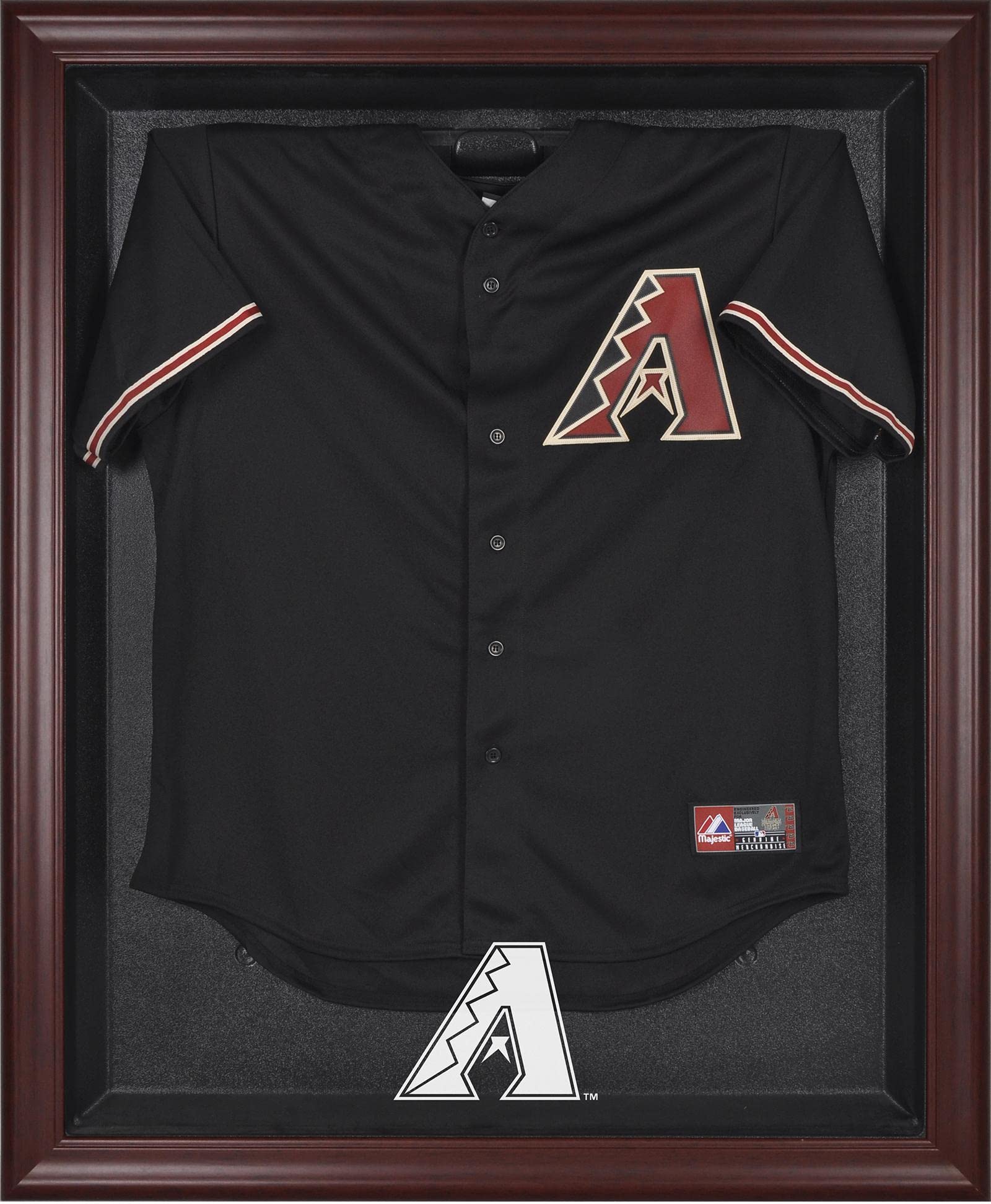 Arizona Diamondbacks Mahogany Framed Baseball Jersey Display Case - Premium Wooden Jersey Shadow Box for MLB Fan Cave & Man Cave Decor