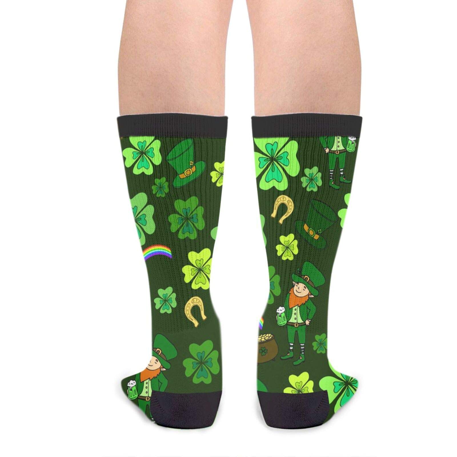 Stylish Unisex Crazy Crew Socks for St. Patrick's Day - Fun Novelty Dress Socks for Men & Women - Perfect for Parties, Gifts & Holiday Celebrations