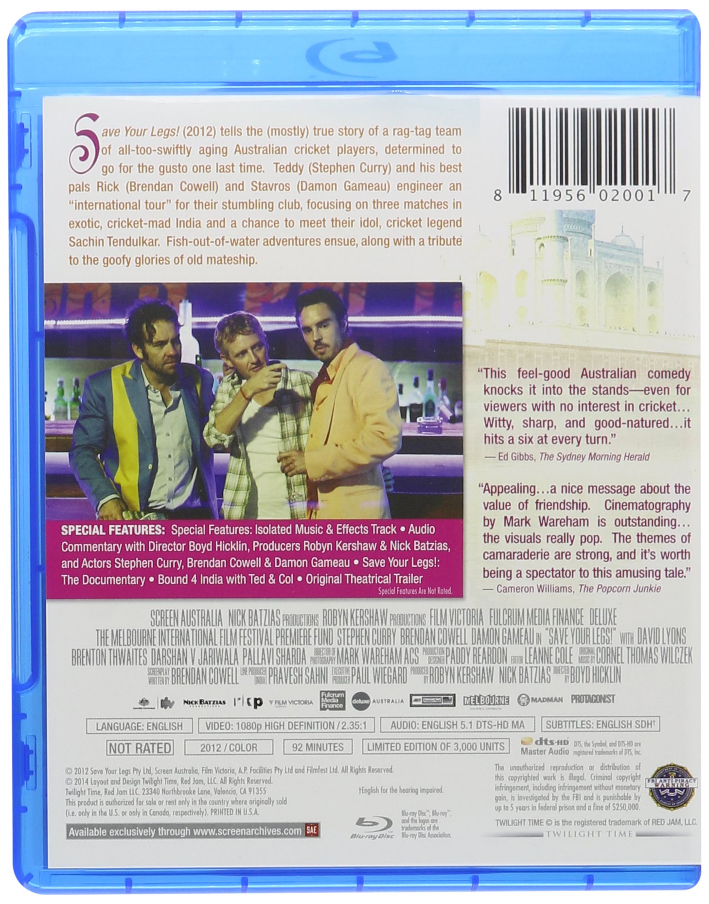 Save Your Legs [Blu-ray] - Comedy Sports Movie for Cricket Fans | Perfect for Movie Nights & Sports Enthusiasts