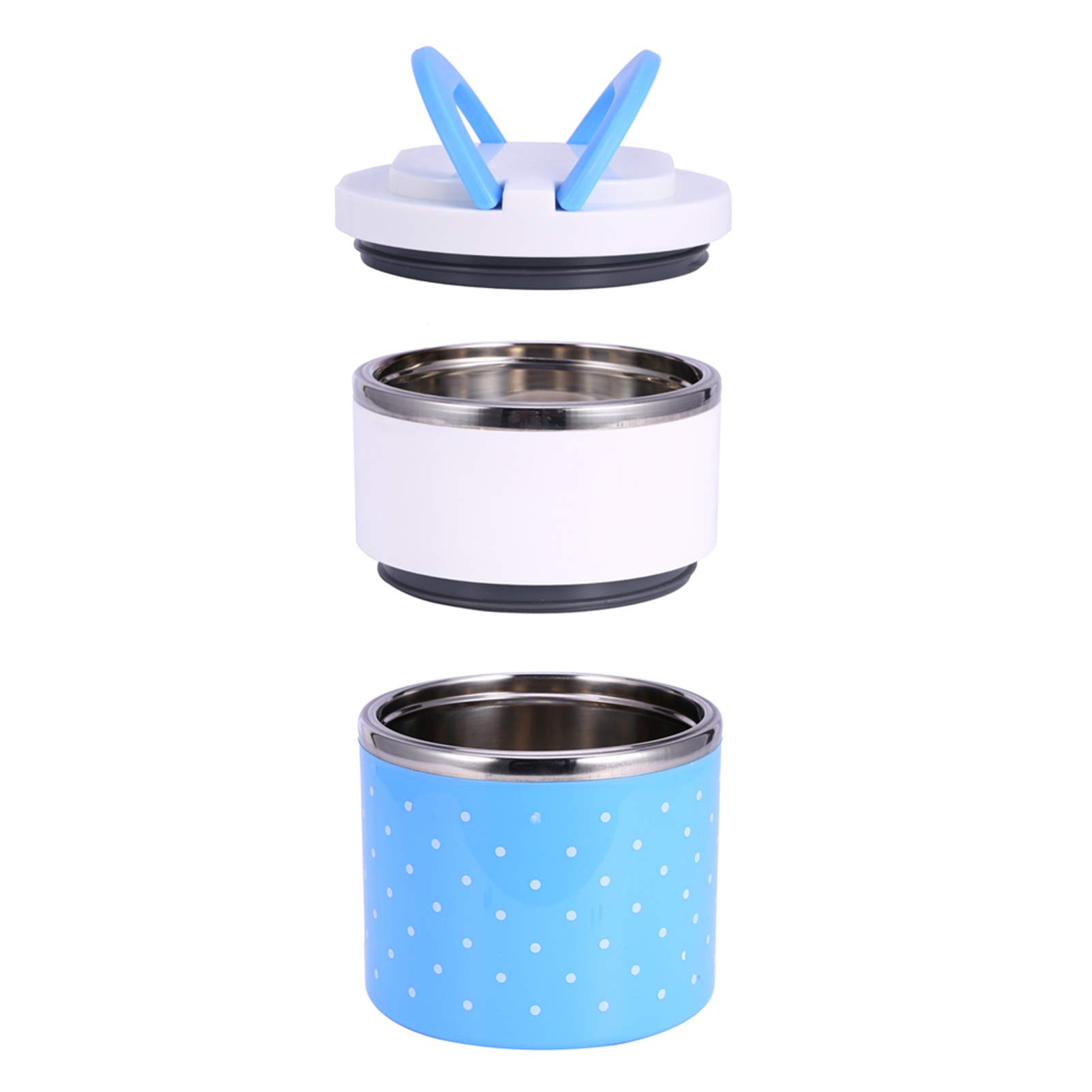 3-Layer Insulated Stainless Steel Lunch Box - Leakproof Thermal Food Container for Hot & Cold Meals - Perfect for Office, School, Picnics & Outdoor Activities