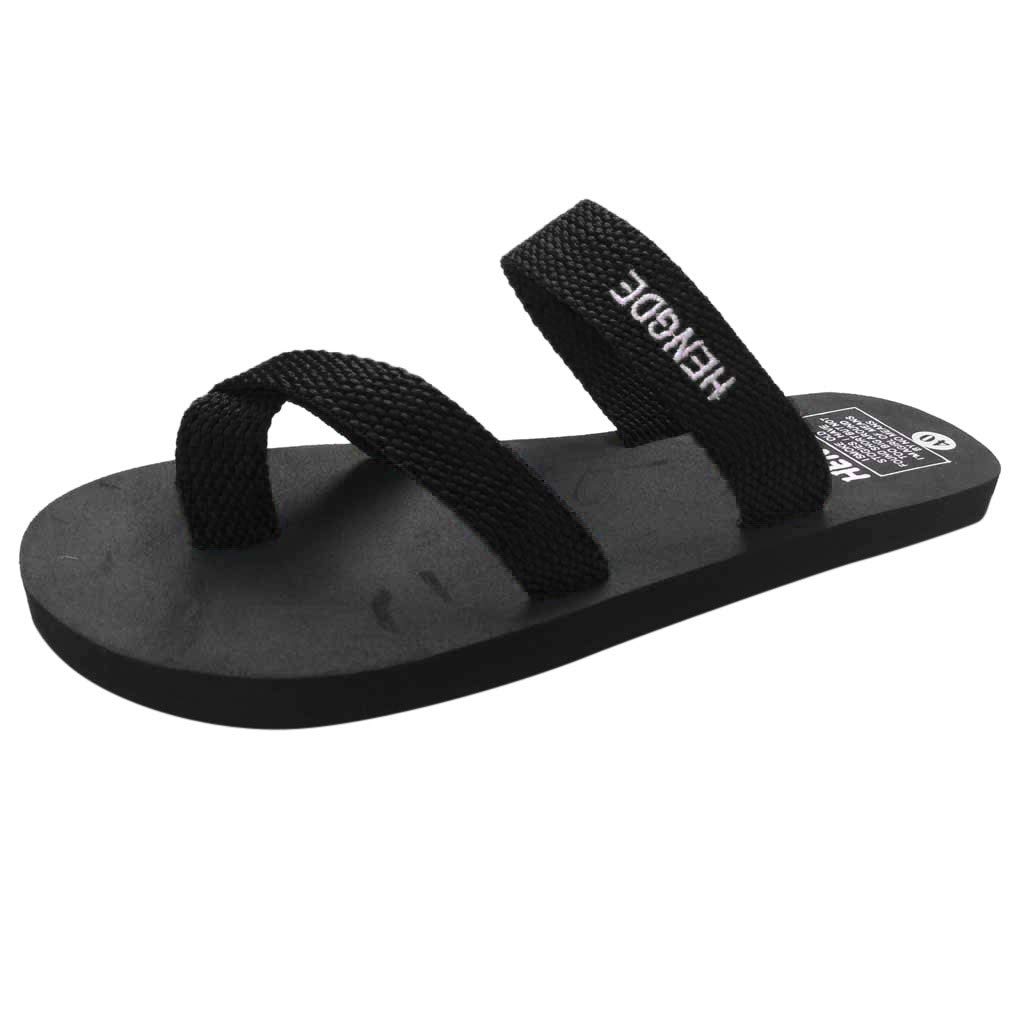 **Women's Wide Width Hotkey Sandals - Non-Slip Flip Flops for Summer, Beach & Travel - Comfortable Flat Slippers for Walking & Outdoor Activities**