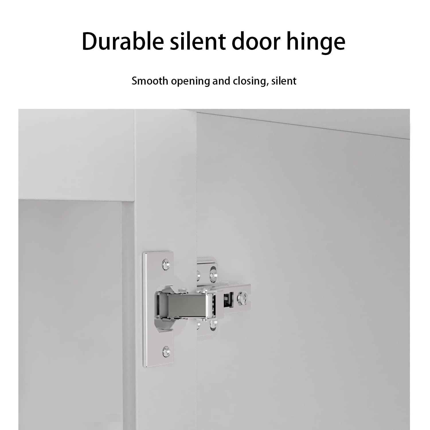 Homsee White Wooden Wardrobe Armoire with Mirror - 2 Doors, 2 Drawers, 4 Storage Cubes & Hanging Rod - Bedroom Closet Organizer (35.5”L x 15.8”W x 70.8”H) - Perfect for Small Spaces, Apartment Storage & Guest Room Organization
