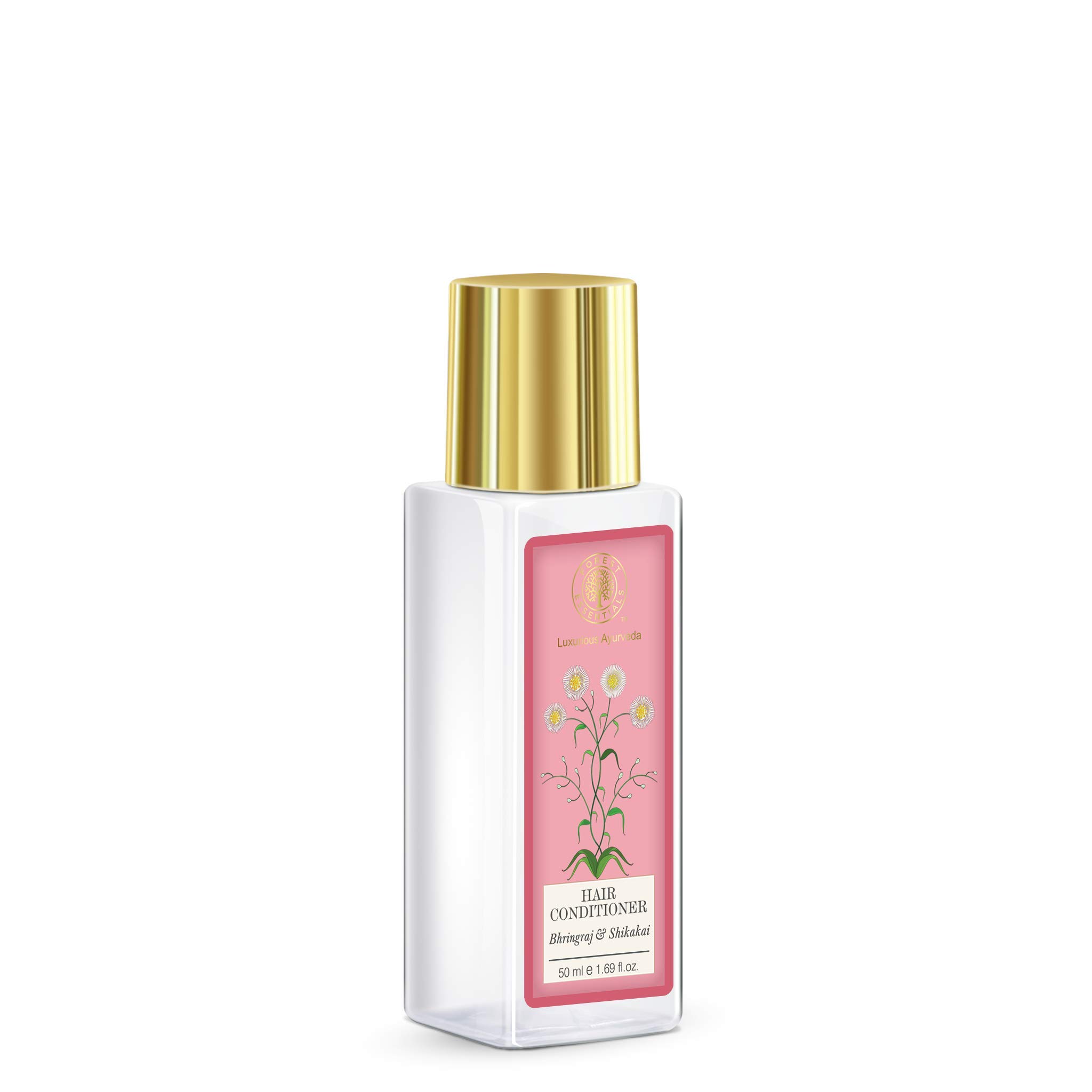 Forest Essentials Bhringraj & Shikakai Hair Cleanser & Conditioner Set (50ml Each) - Ayurvedic Hair Care for Dry Scalp & Damaged Hair - Perfect for Daily Nourishment & Shine