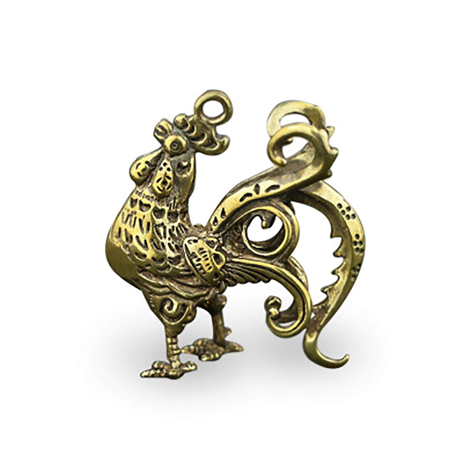 Brass Zodiac Rabbit Figurine - Elegant Home & Office Desk Decor for Chinese Zodiac Animal Lovers | Perfect for Feng Shui, Gifts, and Collectibles
