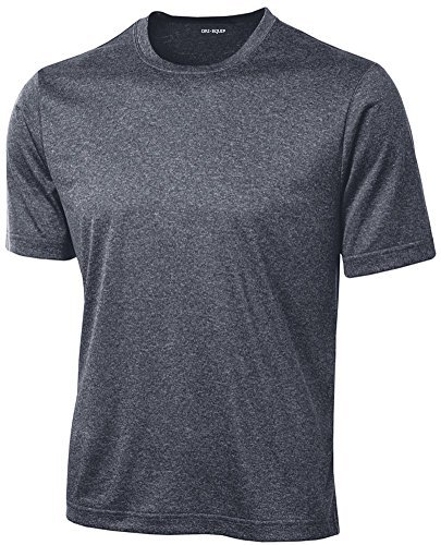 DRIEQUIP Men's Big & Tall Moisture Wicking Quick Dry Athletic T-Shirts - Breathable Workout Shirts for Gym, Running & Outdoor Sports