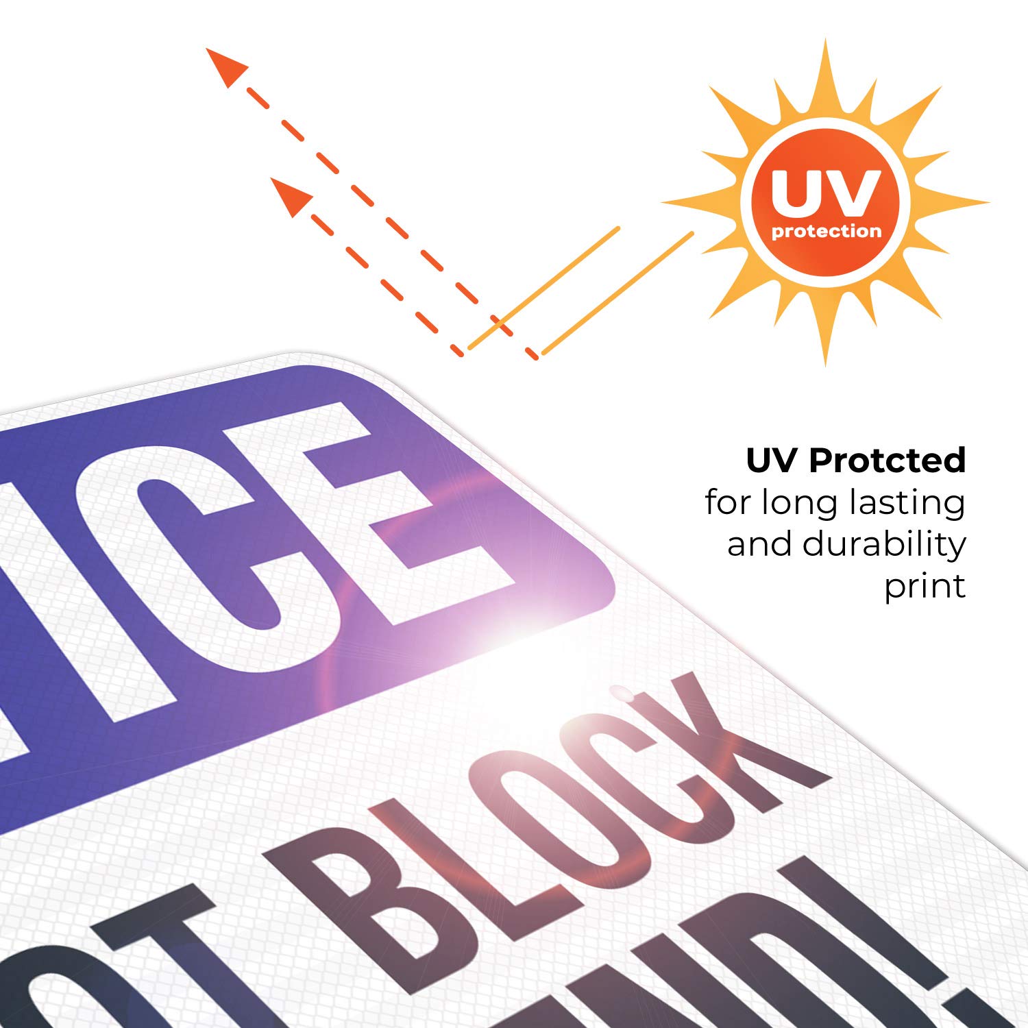 OSHA Compliant Do Not Block Dead End Sign - 18x24 Inches, 3M EGP Reflective .080 Aluminum, Fade Resistant - Indoor/Outdoor Use for Warehouse, Construction Sites & Parking Lots - Made in USA