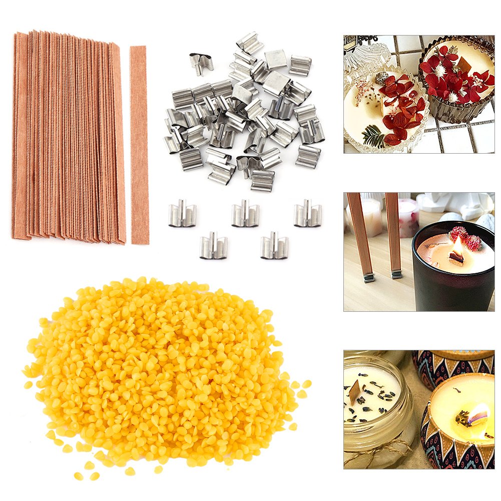 50g Pure Food Grade Beeswax Pellets for DIY Candles, Lip Balm, Soap Making - Natural Cosmetic & Candle Wax Material - Perfect for Homemade Beauty Products, Crafting, and Aromatherapy