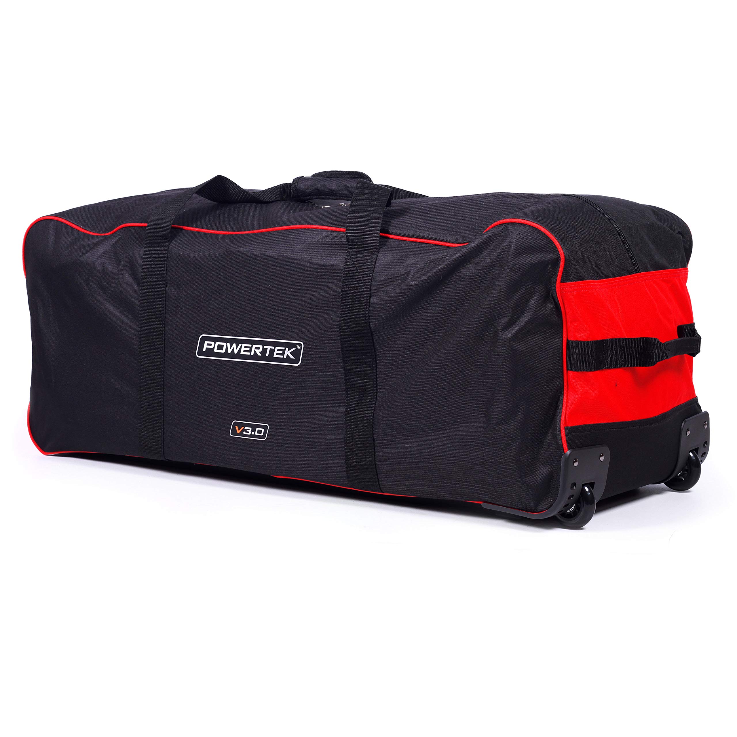 V3.0 Basic Wheels Hockey Bag Red - Durable Hockey Gear Bag with Smooth Rolling Wheels for Easy Transport - Perfect for Hockey Practice, Games, and Travel