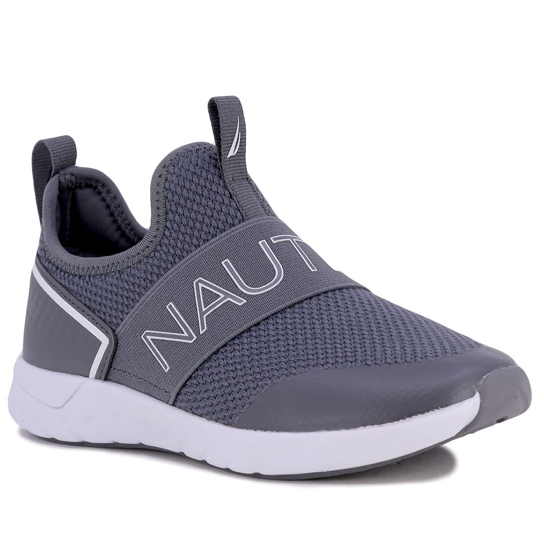 Nautica Kids Boys Youth Athletic Slip-On Sneakers - Lightweight Running Shoes for Boys & Girls - Comfortable Casual Fashion Footwear for School, Sports & Everyday Play