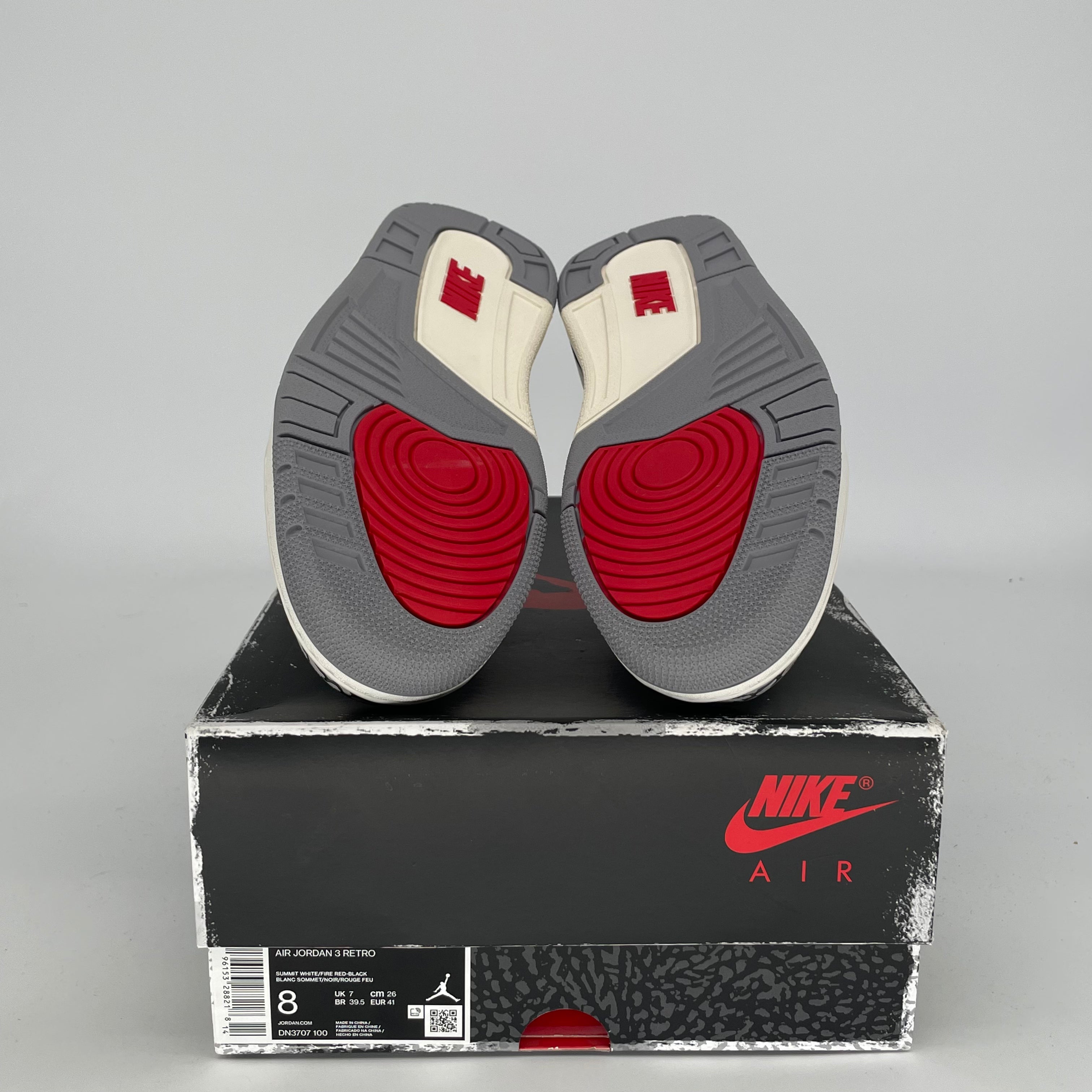 Original Air Jordan 3 White Cement Reimagined Retro Sneakers - Size 8/9.5W (DN3707-100) - Authentic Basketball Shoes for Men & Women - Perfect for Sports, Streetwear & Sneaker Collection
