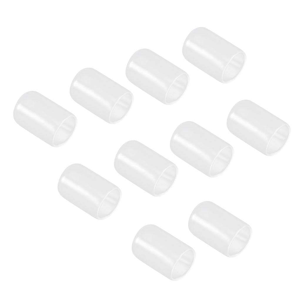Menolana 10-Pack Clear Silicone Pool Cue Tip Protectors - Durable Snooker & Billiard Accessories for Professional Players & Home Game Rooms