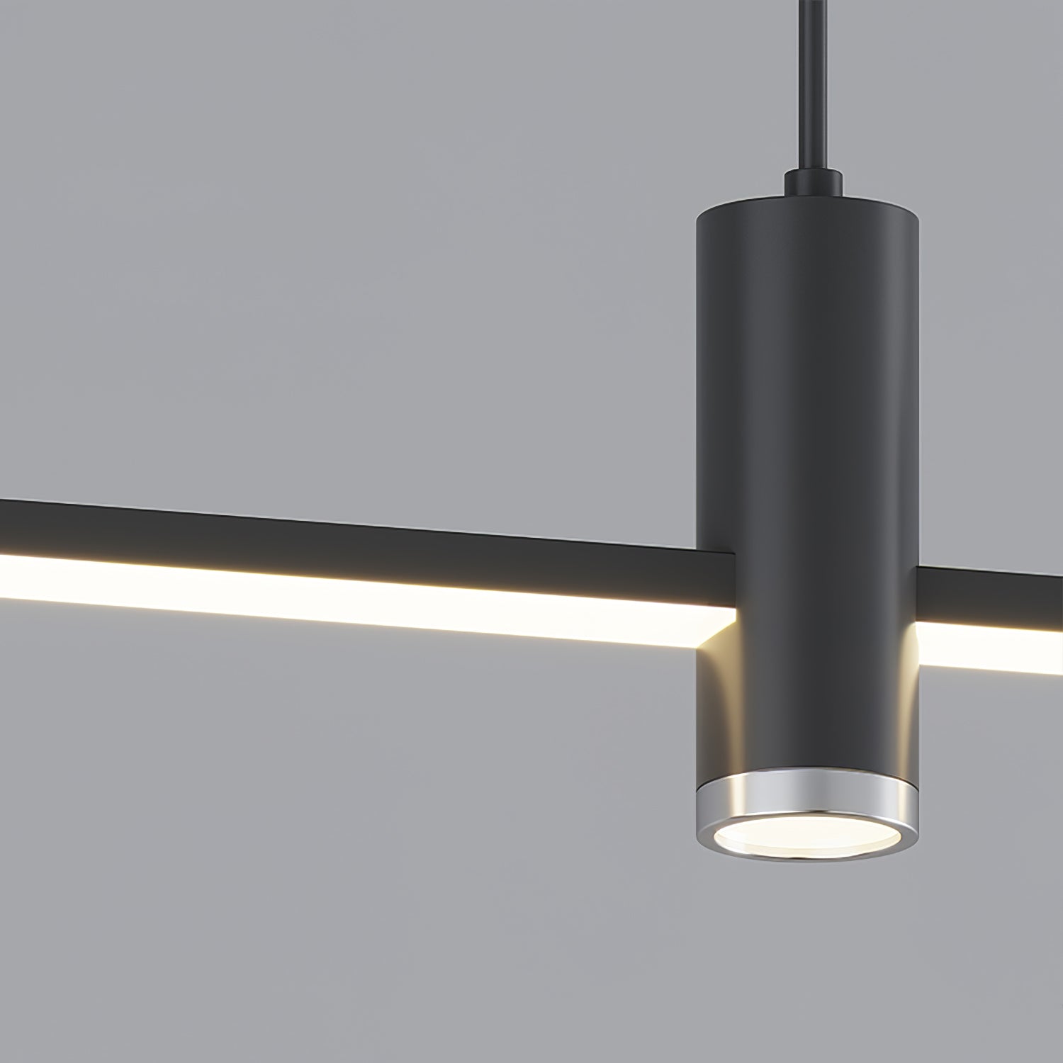 Modern Link Pendant Light - Adjustable Hanging Chandelier for Kitchen Island, Dining Room & Bedroom Lighting - Industrial Vintage Ceiling Fixture with Edison Bulbs