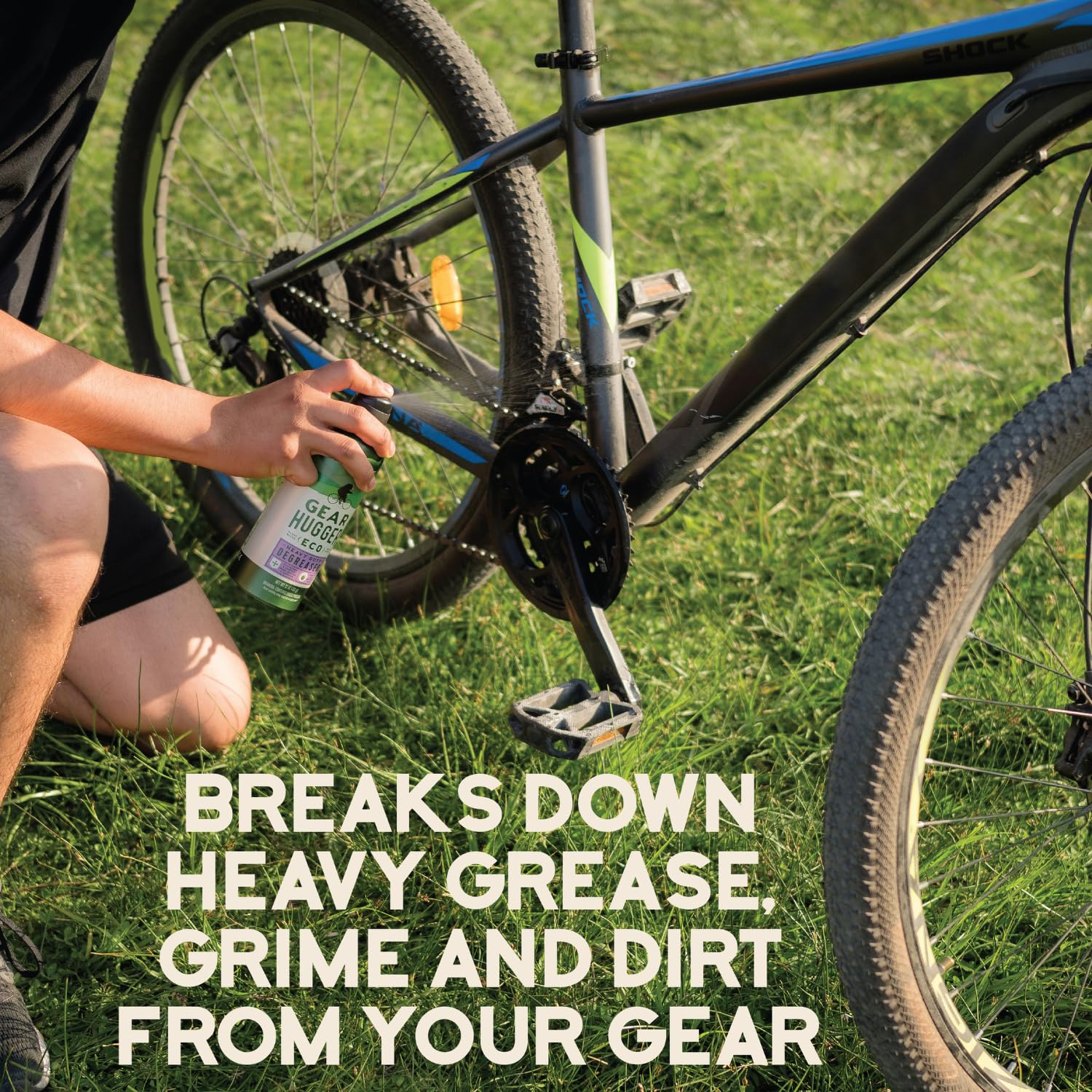 Eco-Friendly Dry Lube & Degreaser for Bike Chains - Plant-Based, Long-Lasting Lubricant (No Petroleum, No PTFE) - Perfect for Mountain Bikes, Road Bikes & Cycling Maintenance
