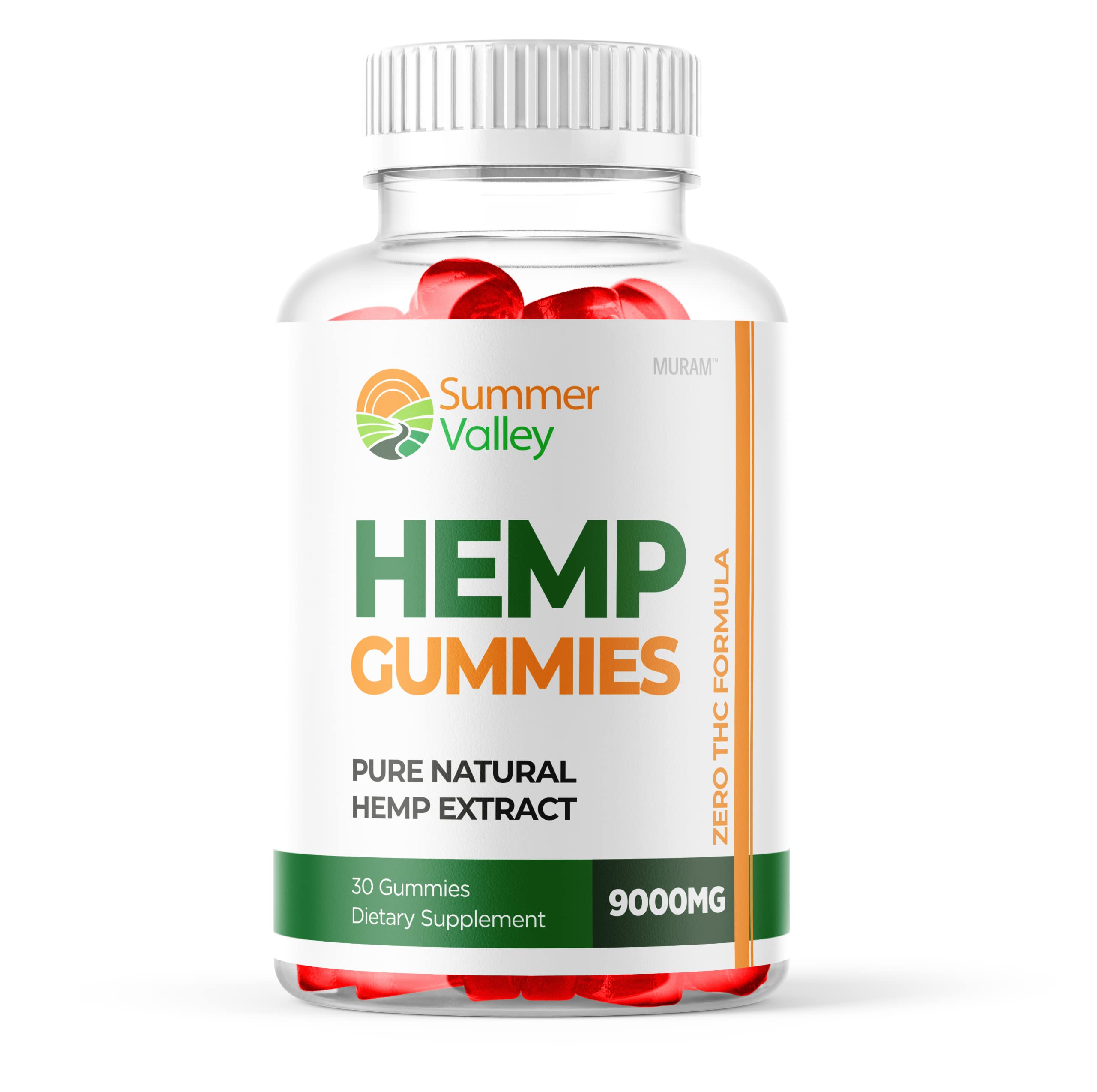 Premium Hemp Gummies for Relaxation & Sleep - Summer Valley Hemp Extract Gummies, 30 Count (30-Day Supply) - Natural Stress Relief & Calm Support for Adults, Perfect for Nighttime, Travel & Daily Wellness