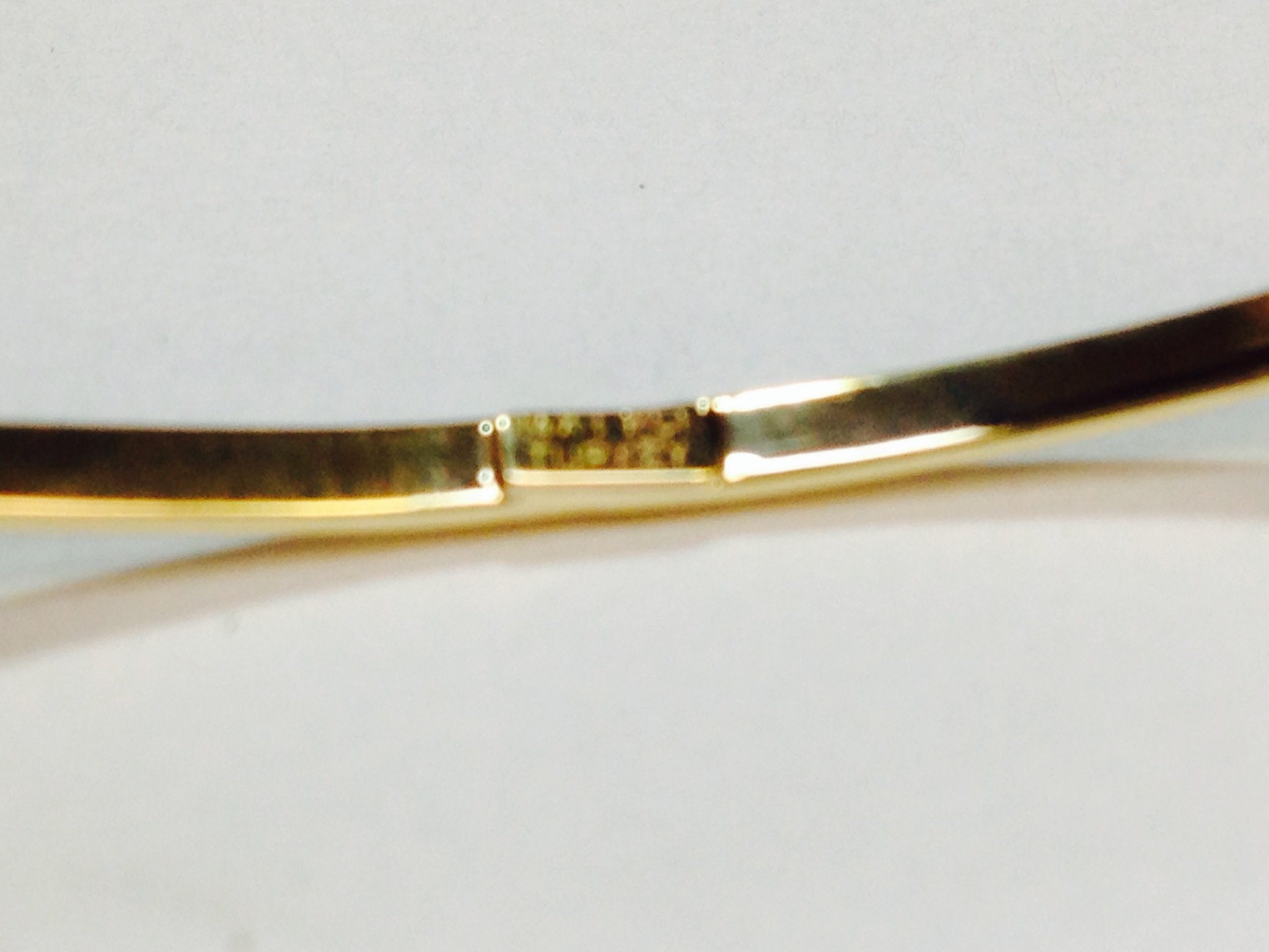 14K Yellow Gold Slip-On Stackable Bangle Bracelet - 8