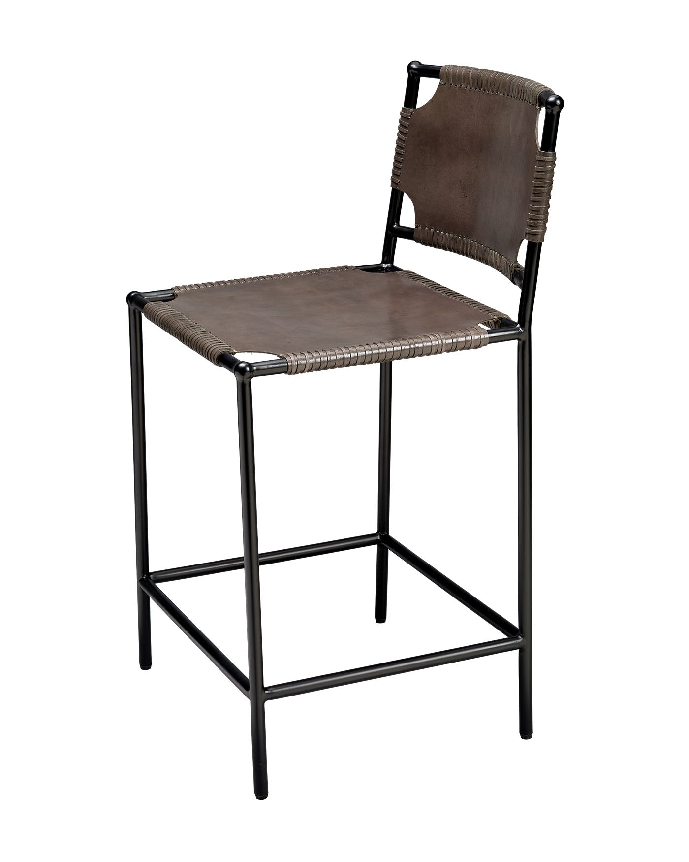 Asher Counter Stool - Modern Kitchen Bar Stool with Back Support, Adjustable Height & Swivel Base - Perfect for Breakfast Nook, Kitchen Island & Home Bar Decor