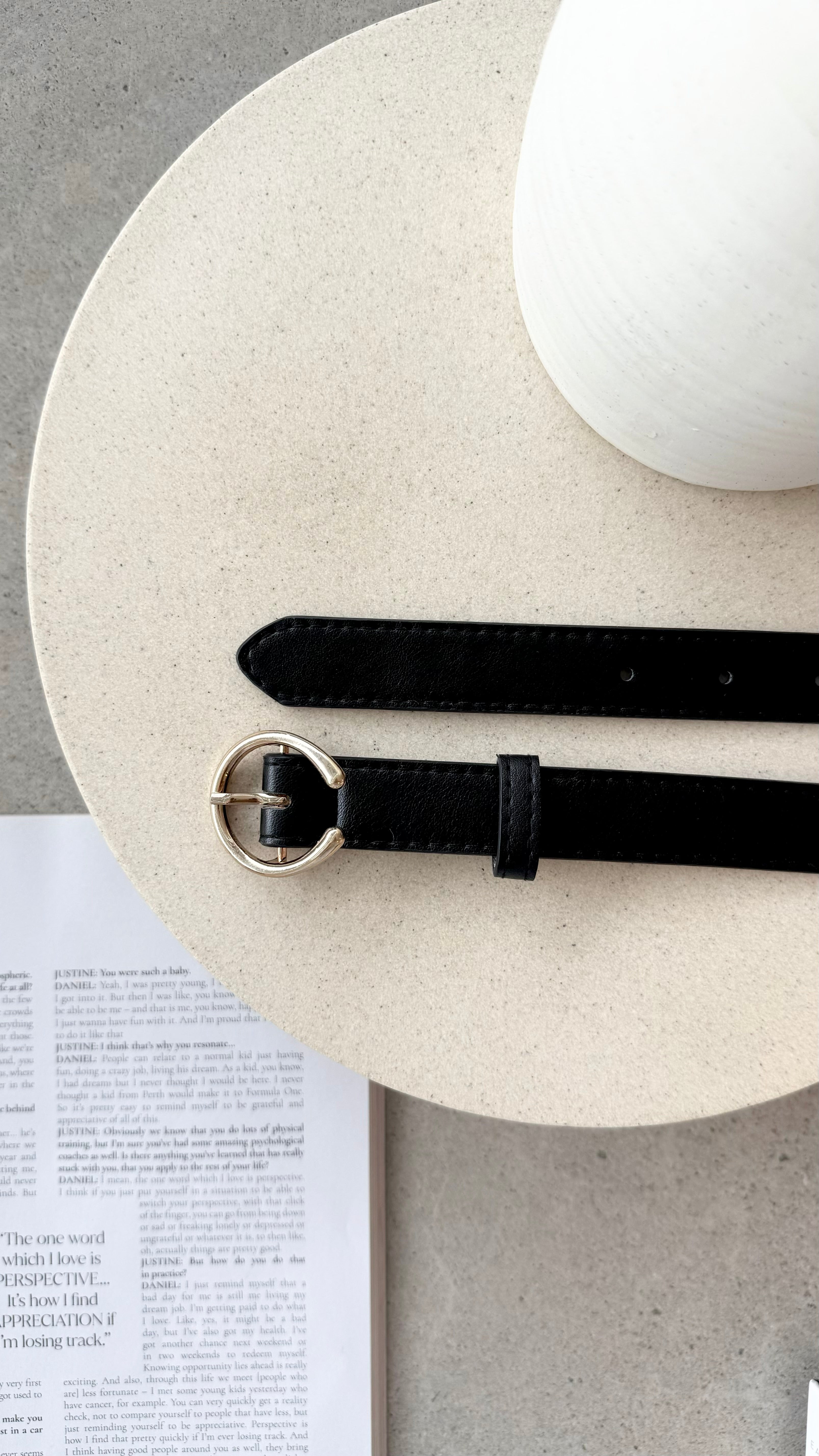 Calyn Belt for Men & Women - Stylish & Durable Black Leather Belt for Casual & Formal Wear | Perfect for Office, Business, and Everyday Use