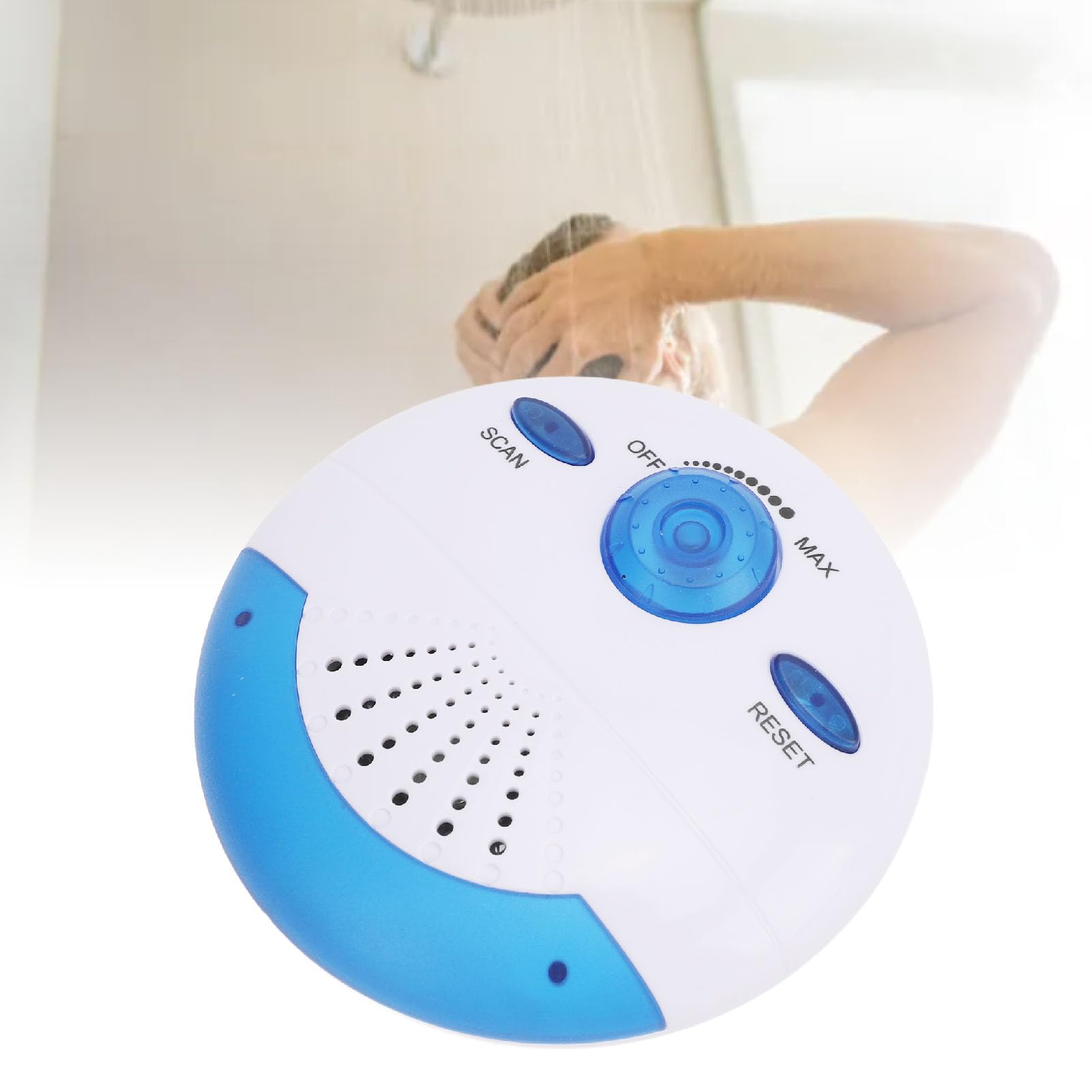 Waterproof Shower Radio IPX7 - Portable FM Radio with 360° Surround Sound & Top Handle for Bathroom, Pool, Beach, Camping & Outdoor Activities