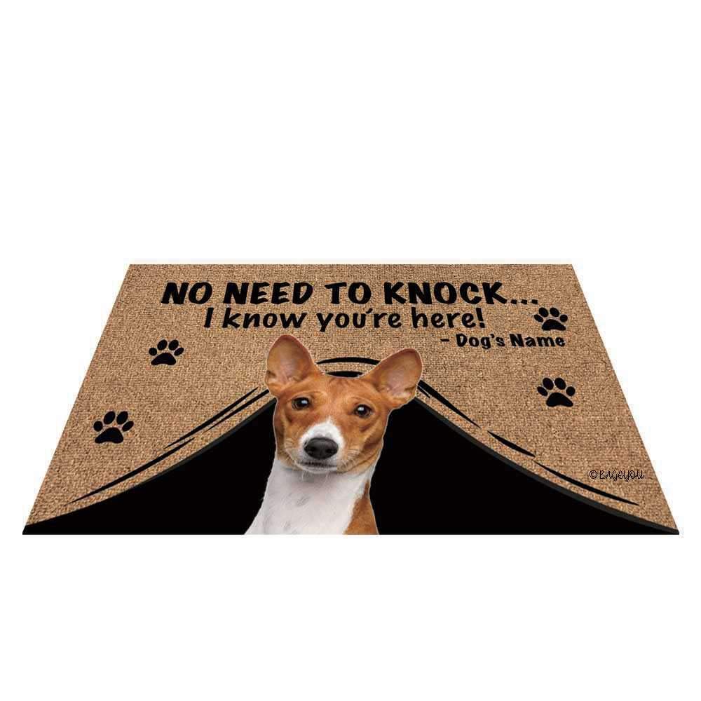 Personalized Dog Name Doormat - Custom Welcome Mat for Pet Lovers - 23.6