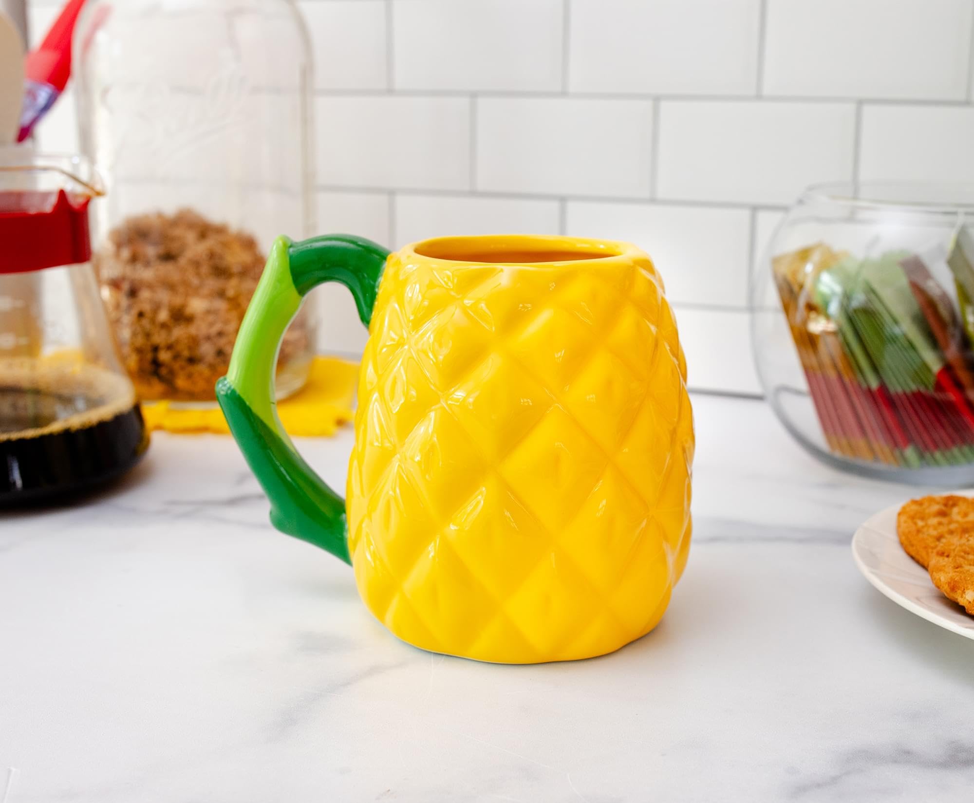 SpongeBob Pineapple House 3D Sculpted Ceramic Mug - 20oz Funny Cartoon Coffee Cup for Fans - Perfect for Home, Office & Gifts