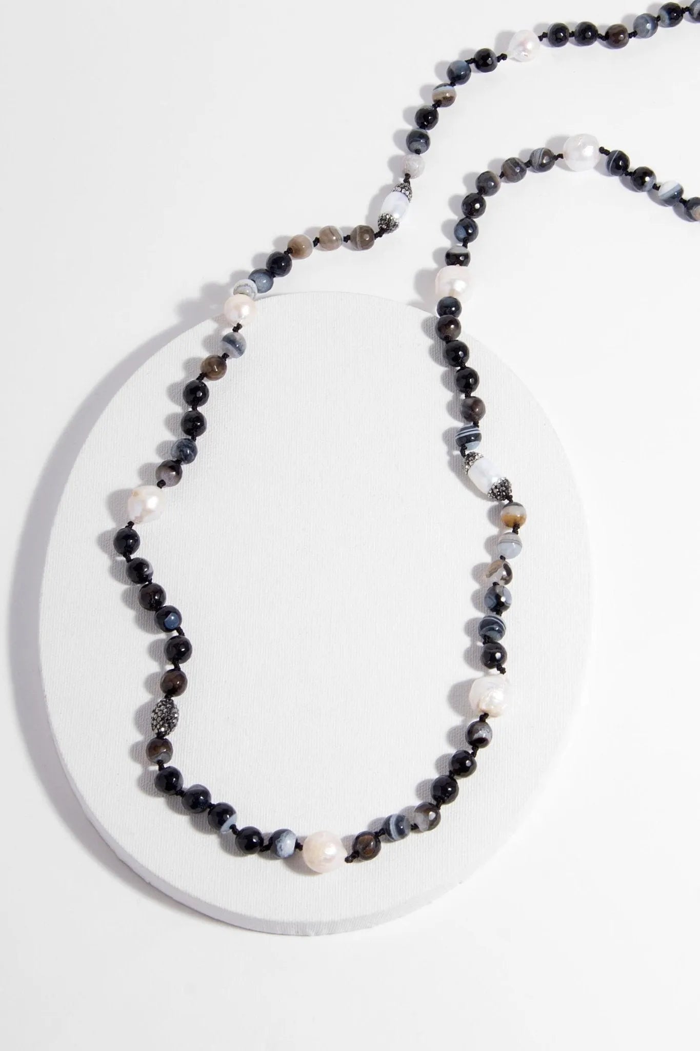 Exquisite Tahitian Pearl Beaded Long Necklace - Elegant Black Pearl Jewelry for Women - Perfect for Weddings, Parties & Special Occasions
