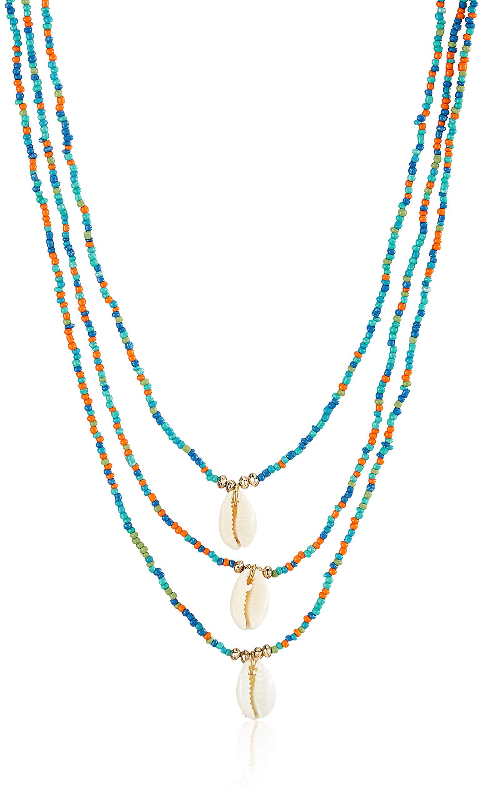 ISHVAKU Delicate Beaded Necklaces for Women & Girls - Elegant Layering Jewelry for Everyday Wear, Parties & Special Occasions