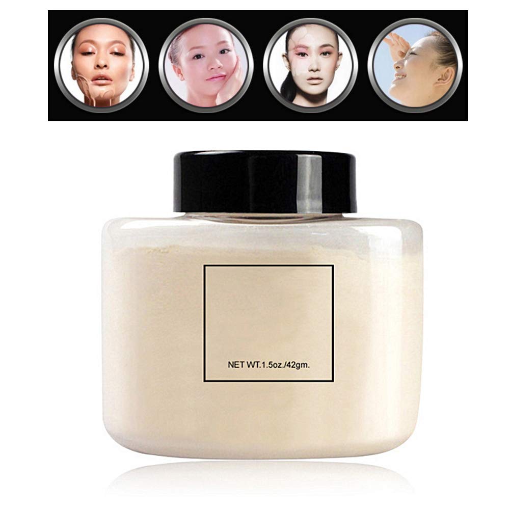 Banana Powder Highlighter & Bronzer - 4 Colors Loose Face Powder for Soft Luminance, 42g (2 Pack) | Long-Lasting Makeup for Contouring, Baking & Setting | Perfect for Daily Wear & Special Occasions