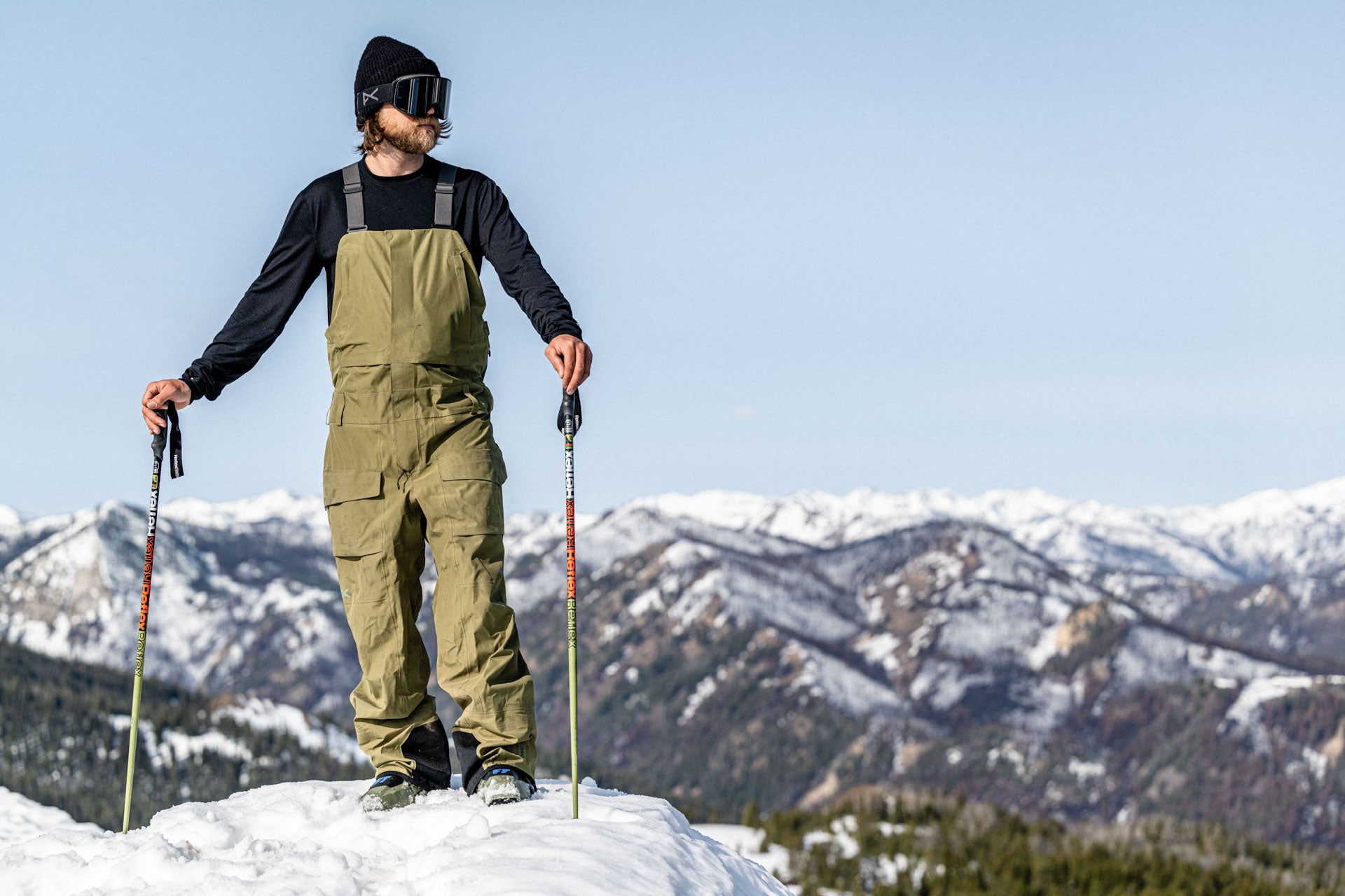 Stoker Gore-Tex 3L Bib Pants for Men - Waterproof Ski & Snowboard Bib Overalls for Winter Sports & Outdoor Activities