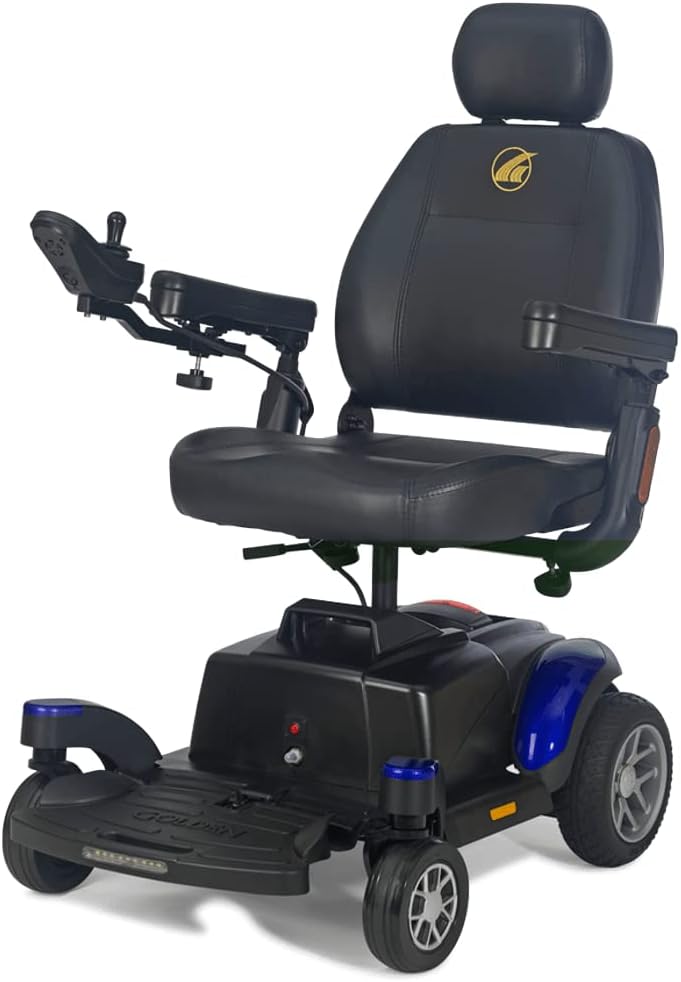 BuzzAbout Lightweight Portable Travel Power Wheelchair GP164 - Foldable Electric Mobility Scooter for Seniors & Adults - Perfect for Airplanes, Shopping Malls & Outdoor Adventures